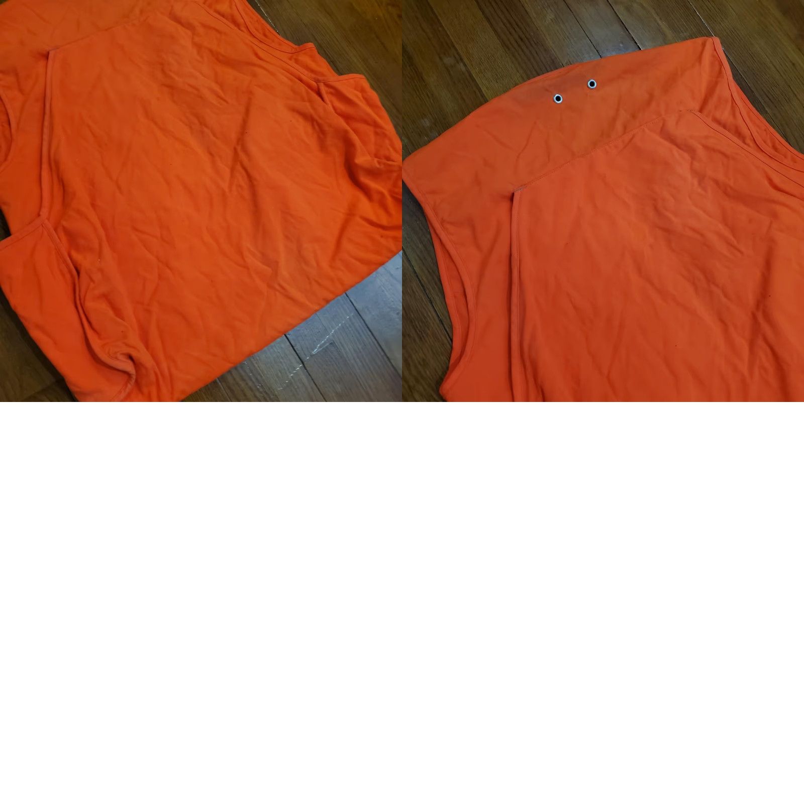 Vintage VINTAGE RedHead Vest Mens L Orange Canvas Blaze Hunting Quilted Made USA 80s Size 42R - 9 Thumbnail