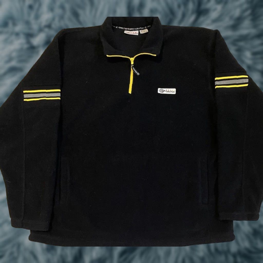 Quiksilver Vtg Suburban Clothing Fleece Jacket L Tech Skate Billabong OP Grunge 90s Y2K Size US L / EU 52-54 / 3 - 1 Thumbnail