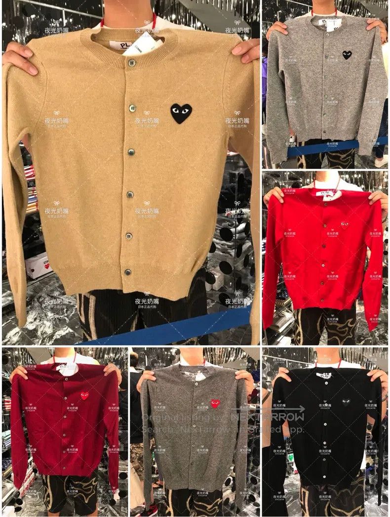 Comme des Garcons Comme Des Garcons Cashmere Cardigan with Classic Black Hea Size M / US 6-8 / IT 42-44 - 1 Thumbnail