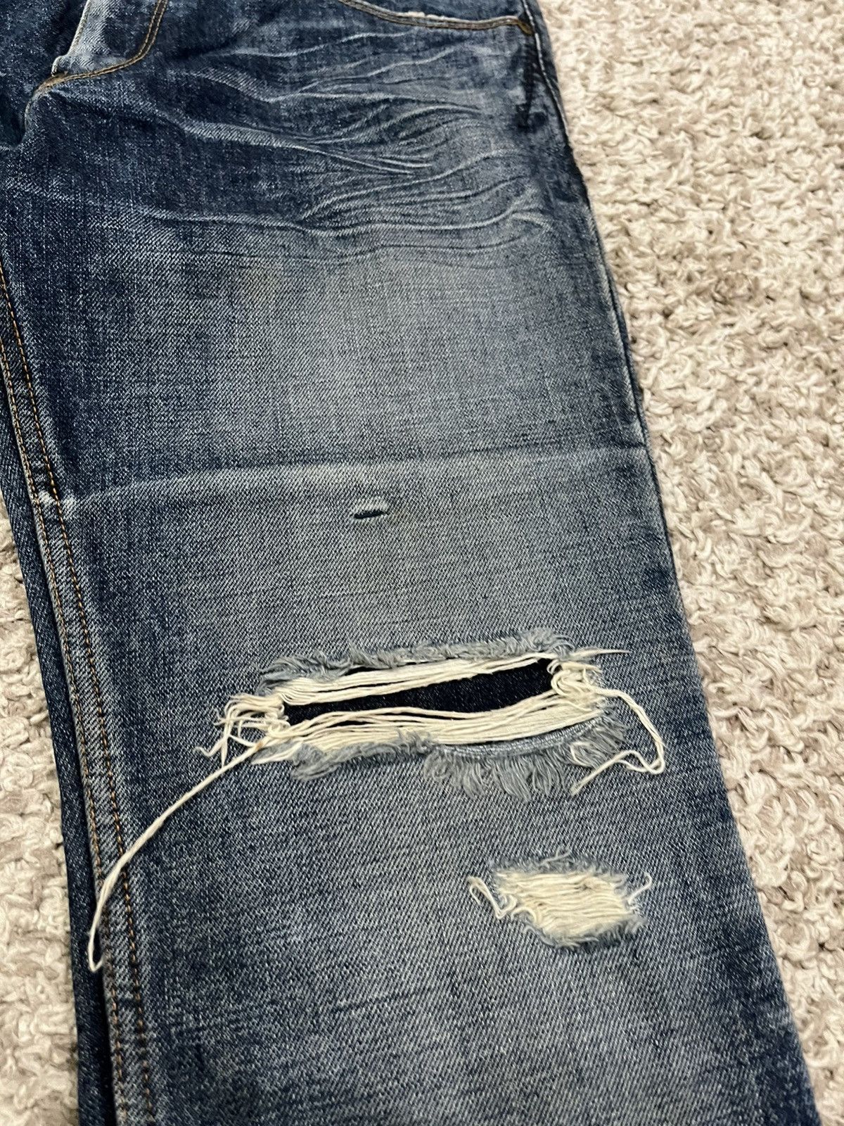 If Six Was Nine 🔥🔥 LUI’S JAPAN SKINNY PUNK DISTRESSED JEANS Size US 30 / EU 46 - 5 Thumbnail