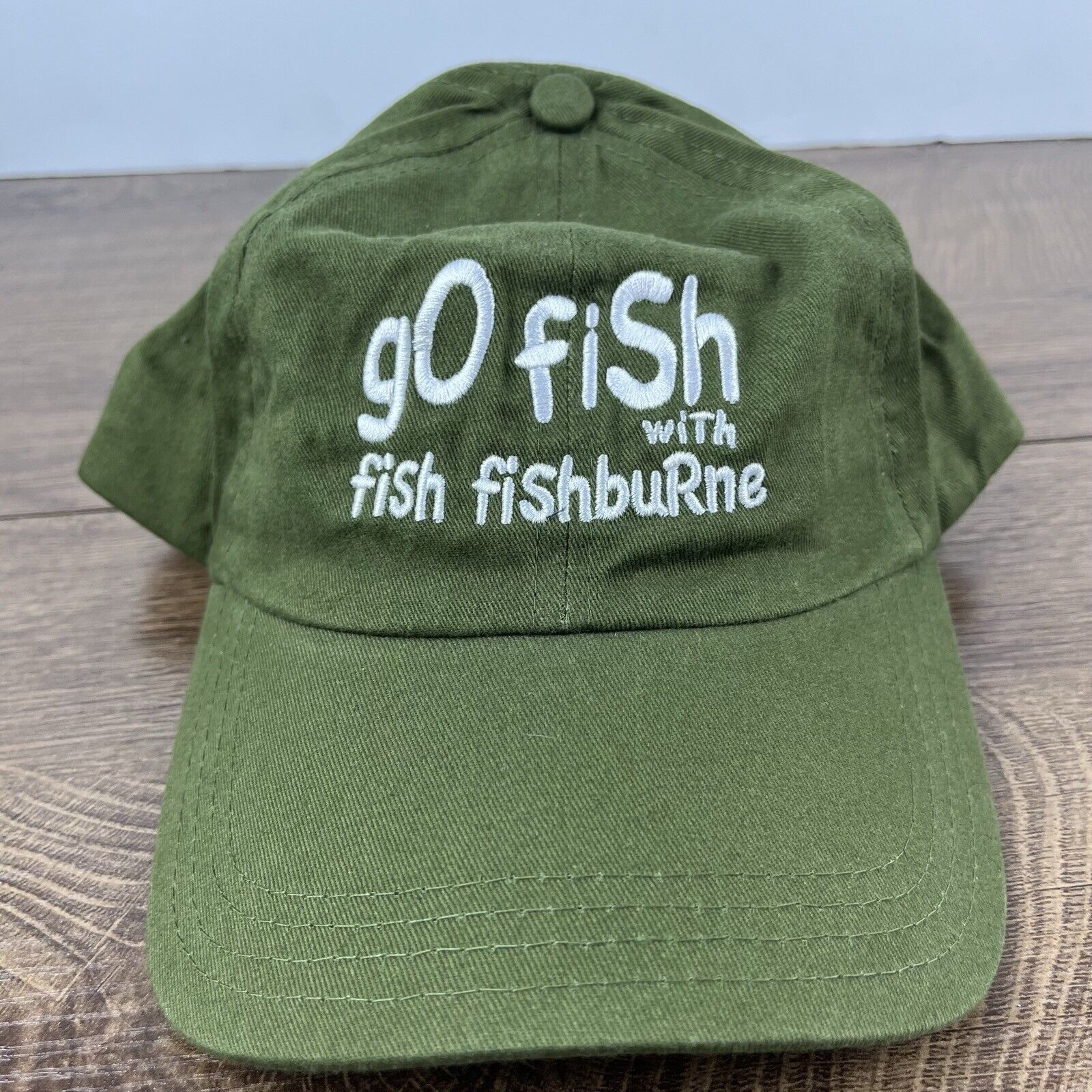 Other Fishburne Hat Go Fish Hat Green Cap Hat Adjustable Hat Green Size ONE SIZE - 2 Thumbnail