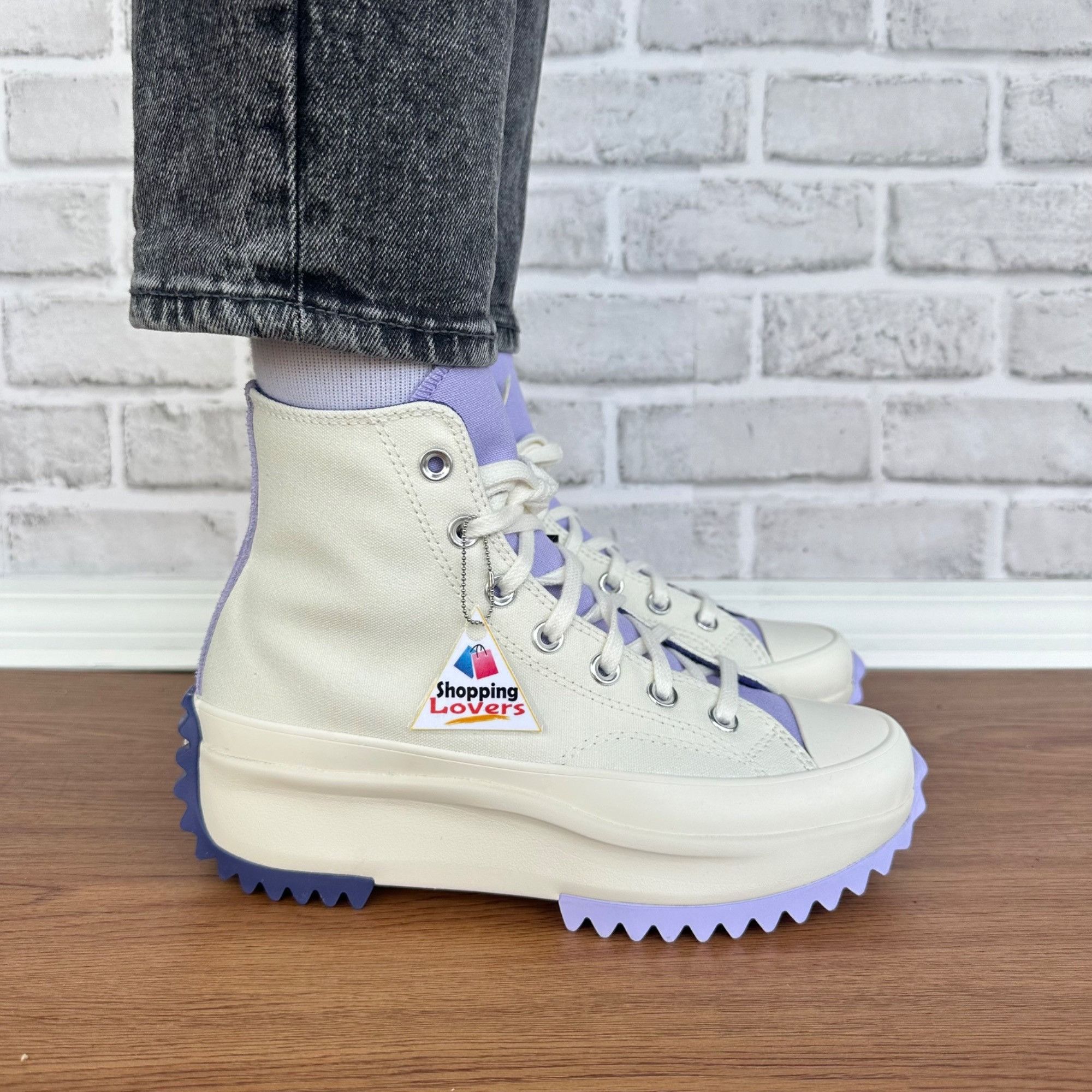 ⭐Converse Run Star Hike Hi Platform Color Pop Size 8 Mens Shoes Sneakers A16188C Converse Run Star Hike Platform Ivory for sale | eBay main image 4