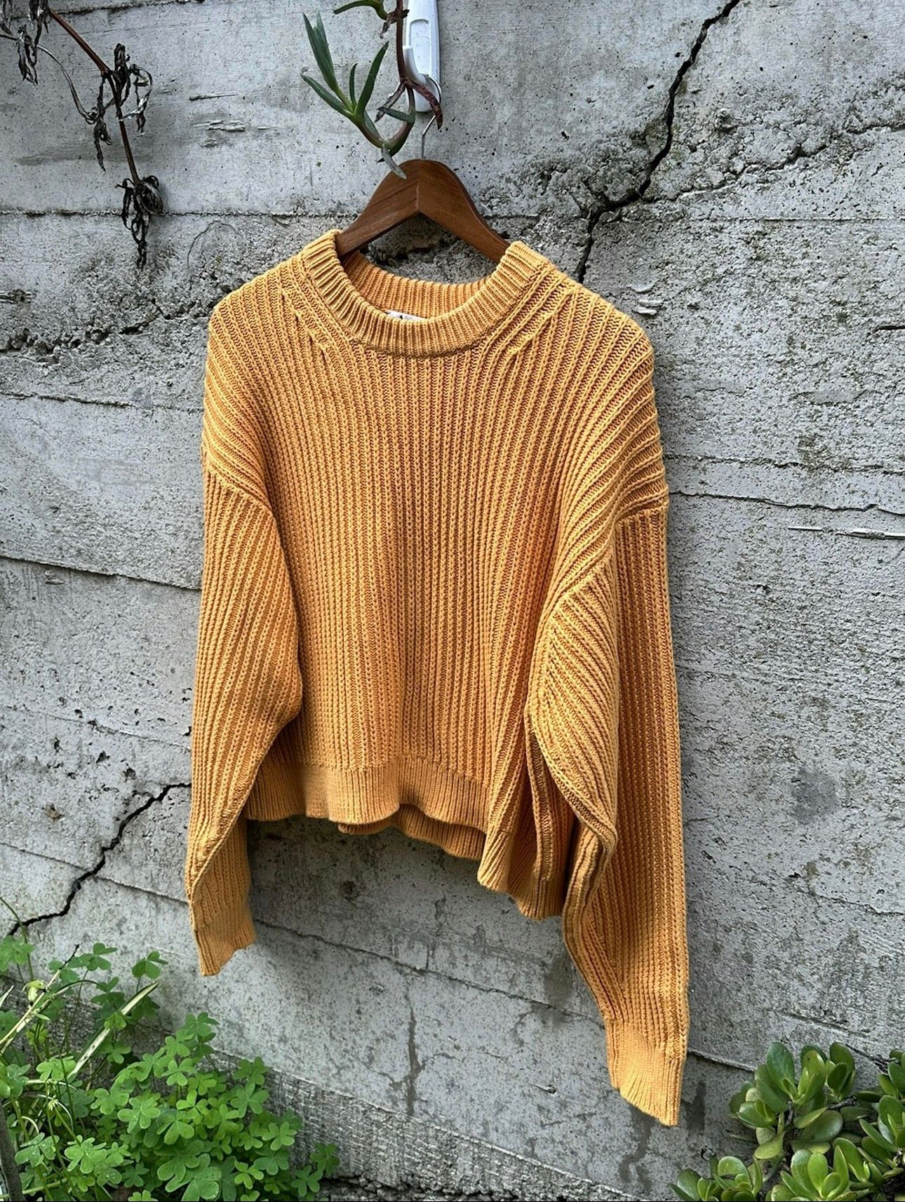 Pre-owned Acne Studios Grail  Intricate Ribbed Sweater In Orange