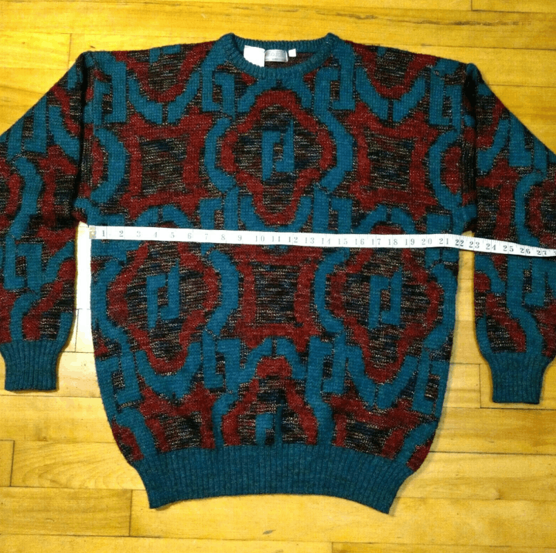 Vintage Vintage 90s Premium Bugatchi Uomo Sweater Abstract L Unique Size L / US 10 / IT 46 - 9 Thumbnail