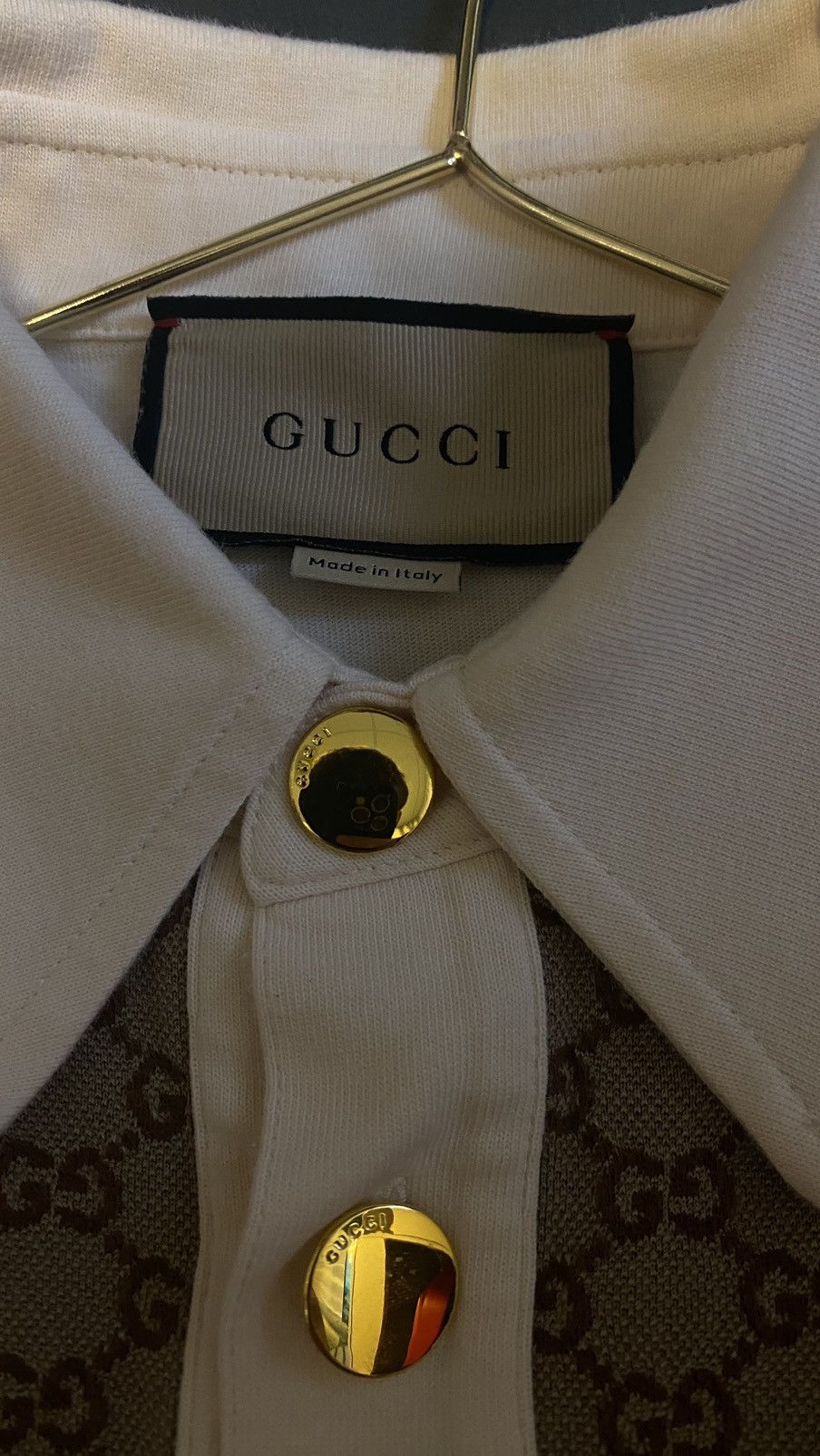 Gucci × Paolo Gucci Gucci Monogram Polo Size US S / EU 44-46 / 1 - 2 Thumbnail