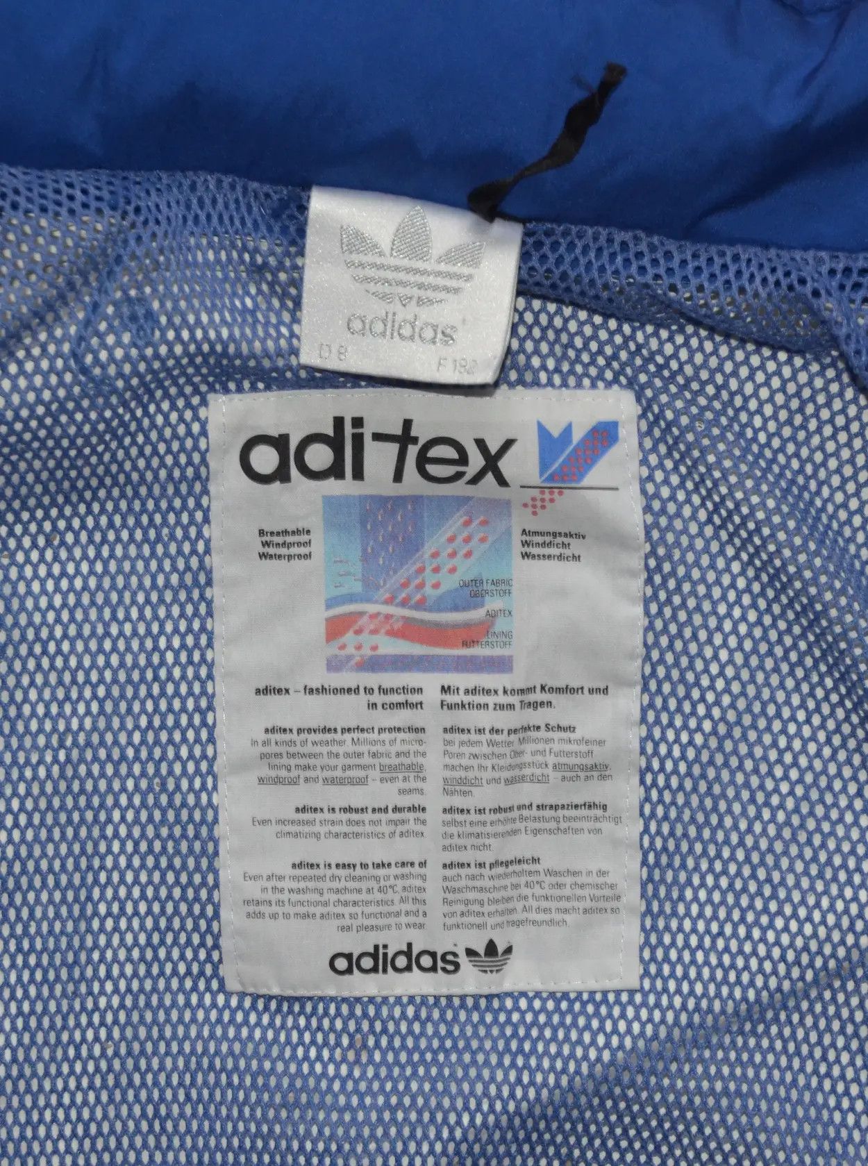Adidas Vintage Adidas Windbreaker Lightweight Jacket West Germany Size US XL / EU 56 / 4 - 24 Thumbnail