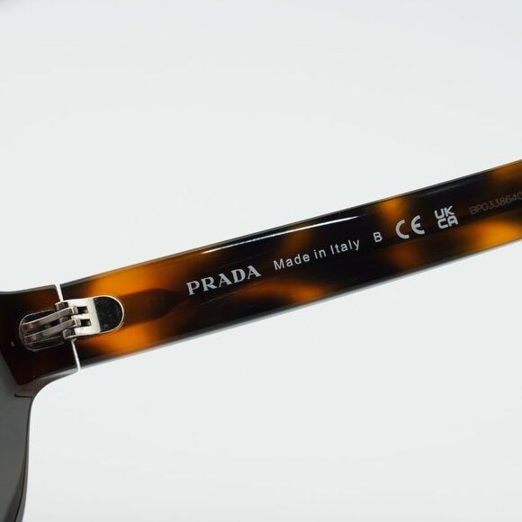 Prada Prada PRB21S 20D50Q Sunglasses Juniper Havana Geometric Size ONE SIZE - 7 Thumbnail
