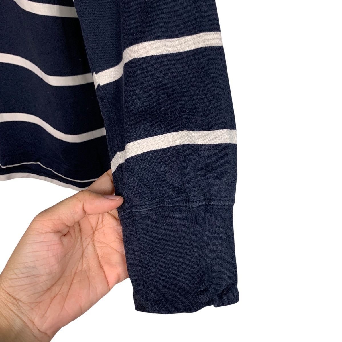 Japanese Brand POLO BRITISH Striped Long Sleeve Polo Shirt #2610-C117 Size US M / EU 48-50 / 2 - 10 Thumbnail