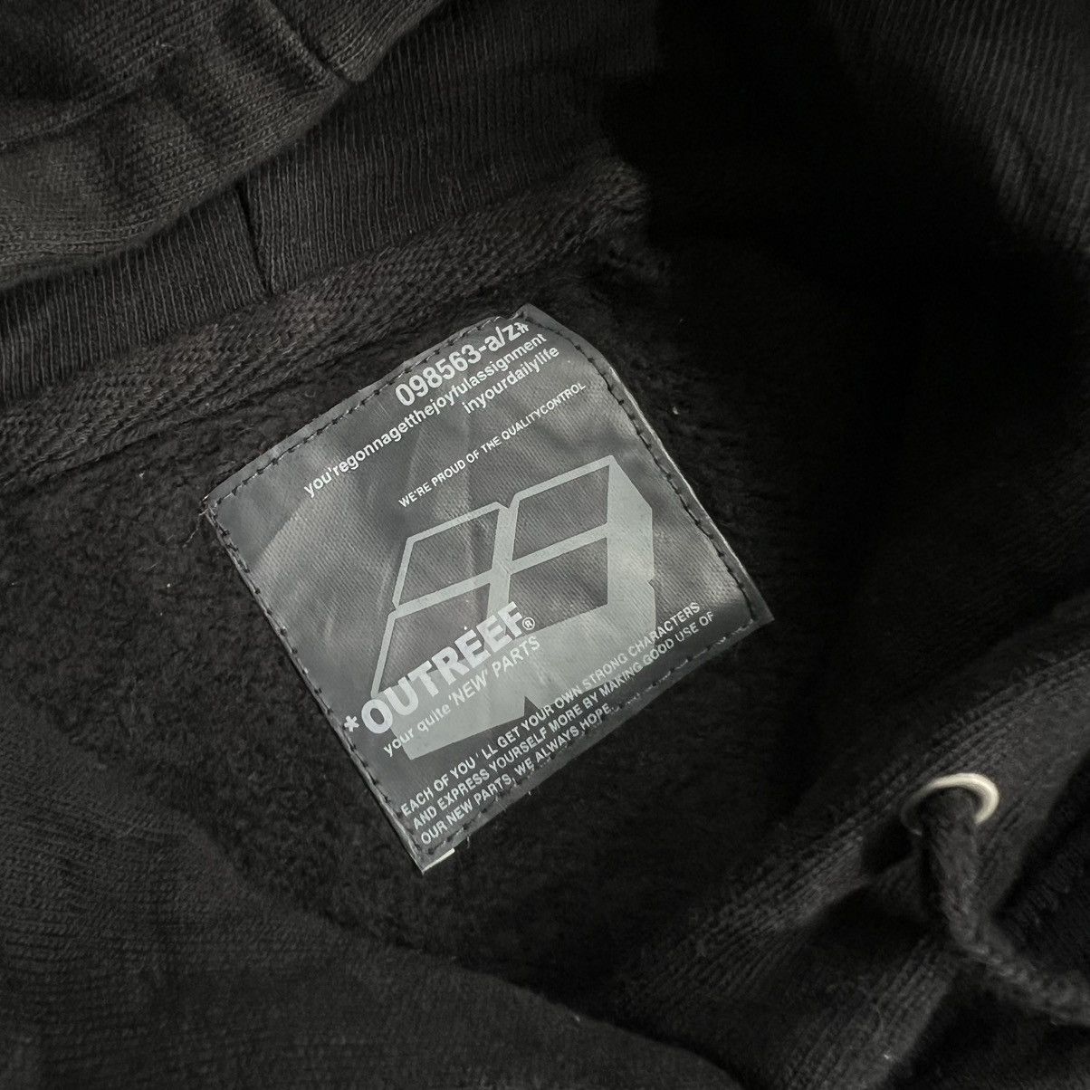 PHENOMENON 2000s Phenomenon Boxy Black Hoodie Size US L / EU 52-54 / 3 - 6 Thumbnail