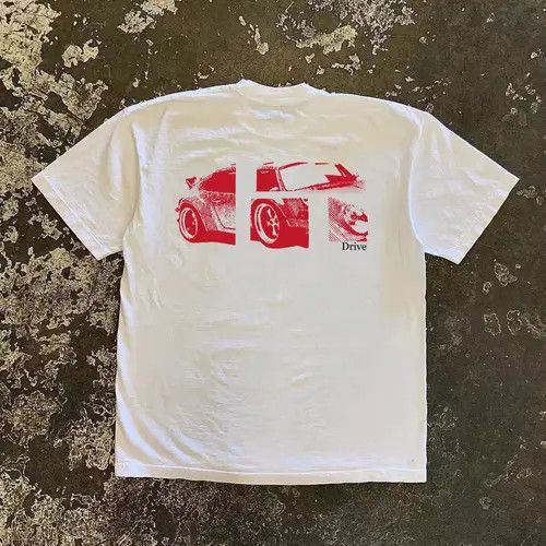 Japanese Brand × Vintage Washed vintage car print cotton t-shirt Size US L / EU 52-54 / 3 - 1 Thumbnail