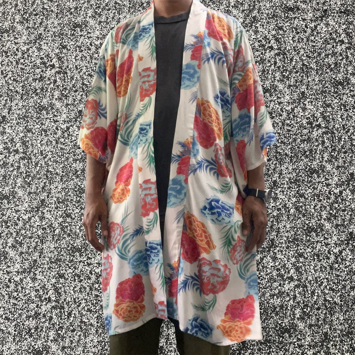 Designer × Japanese Brand × Vintage 🔴 Vintage Amina Japanes Kimono Cloak Rayon 100% 🔴 Size US XL / EU 56 / 4 - 6 Thumbnail