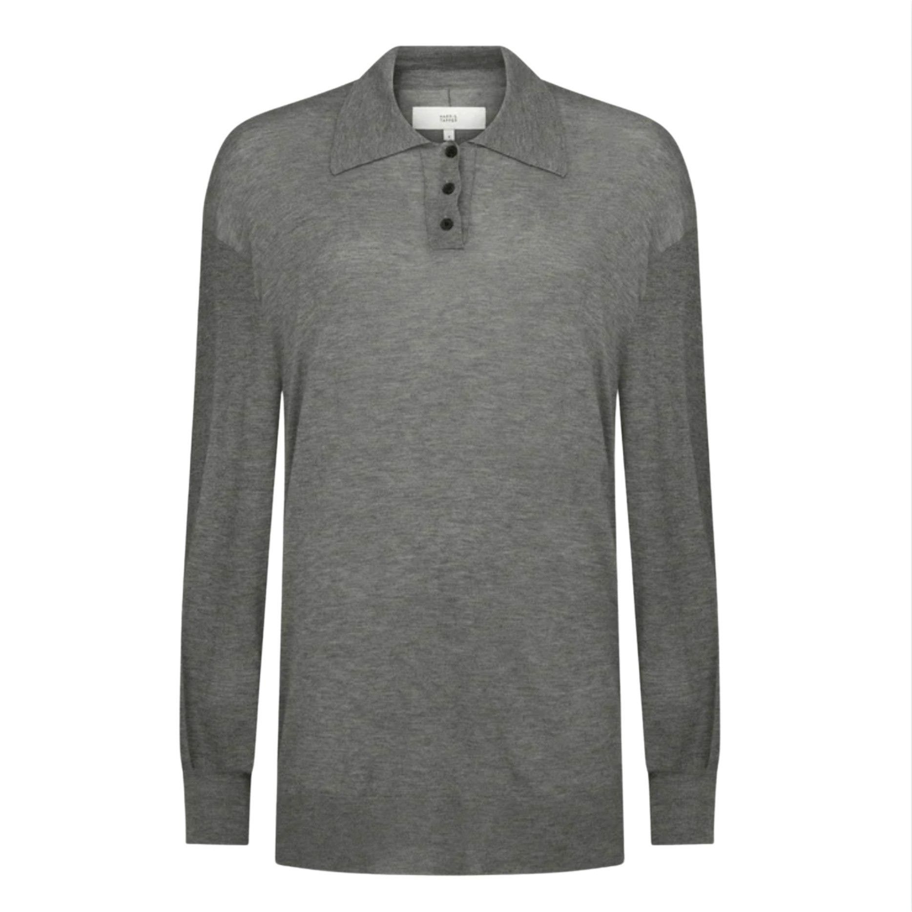 Other HARRIS TAPPER Long Sleeve Orwell Polo in Silk Wool EUC $399 Size S / US 4 / IT 40 - 3 Thumbnail