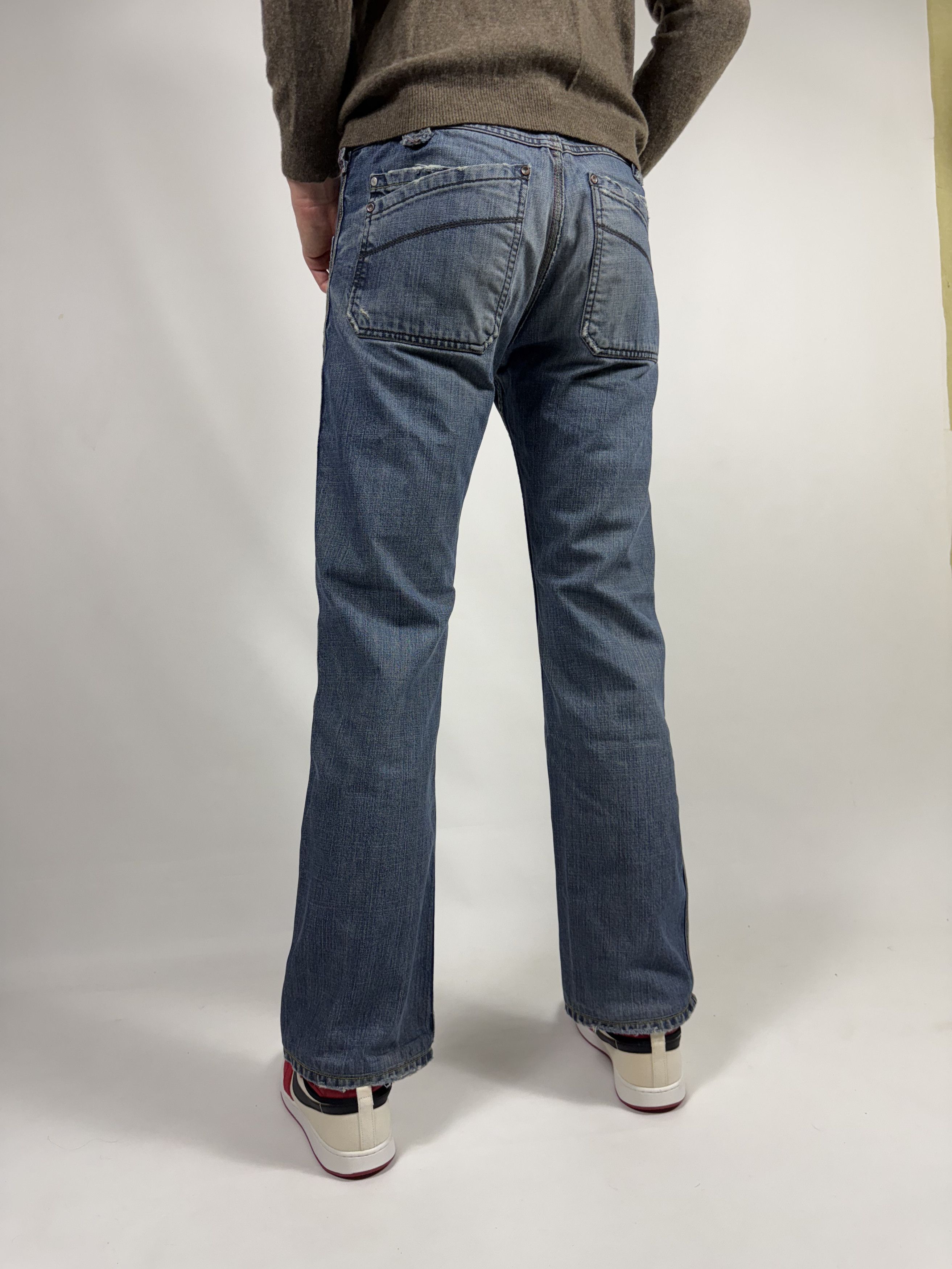 Diesel Diesel Moorix Washed Straight Damaged Denim Pants Size US 30 / EU 46 - 4 Thumbnail