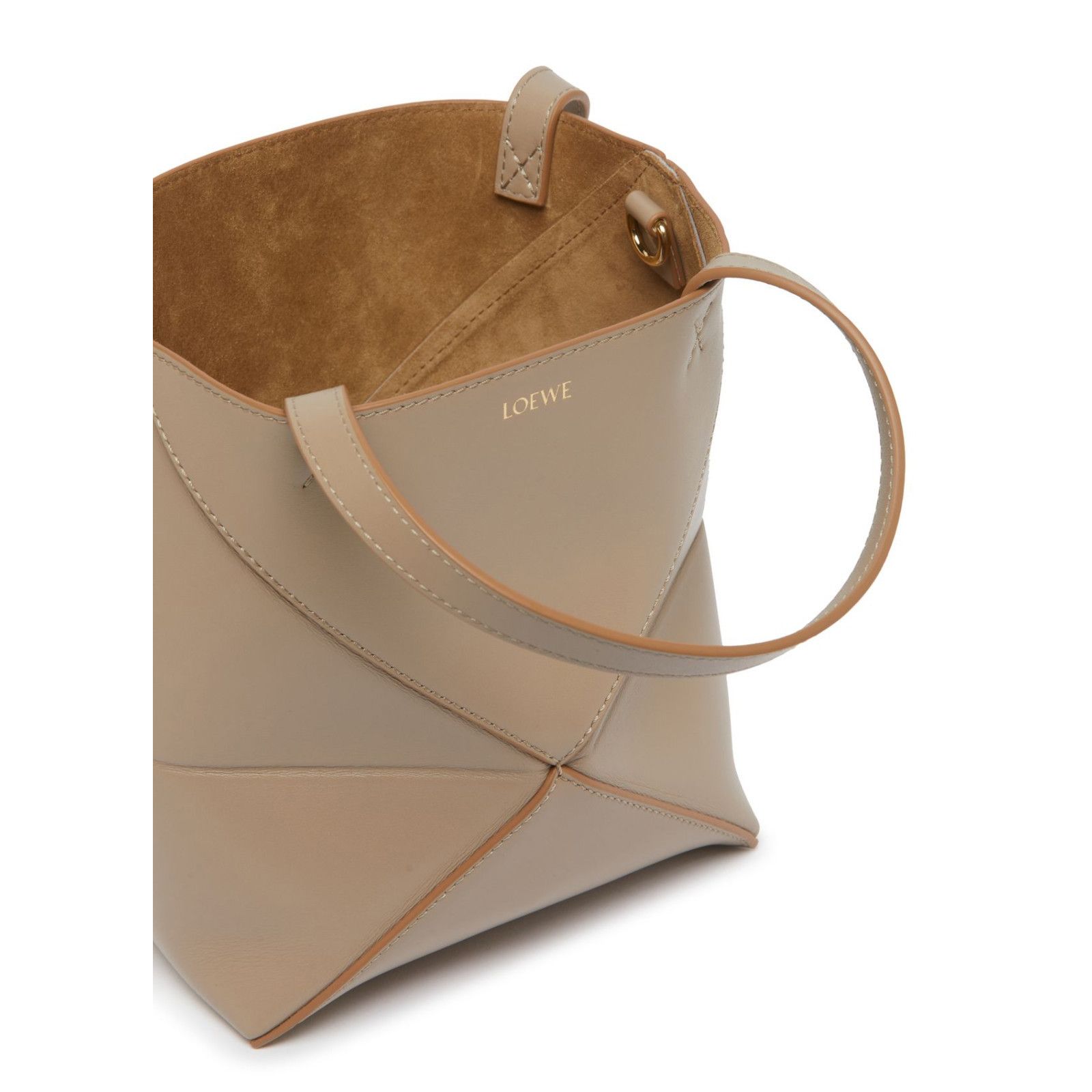 Loewe LOEWE Puzzle Mini Fold Sand Leather Tote Bag New/Authentic Size ONE SIZE - 4 Thumbnail