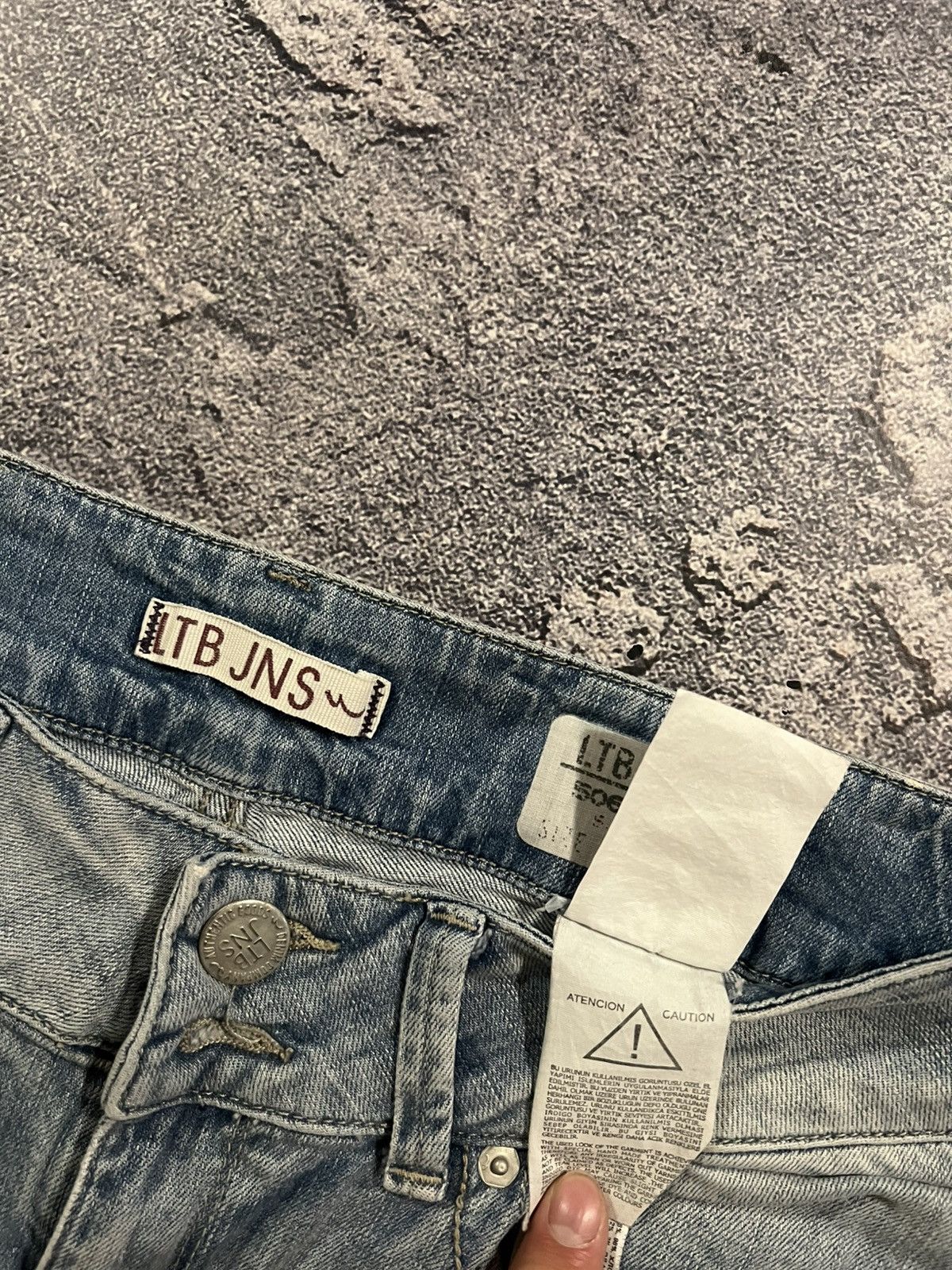 Japanese Brand Distressed Japan Slim Y2K Fit / Avan Number Nine Style / 90 Size US 32 / EU 48 - 5 Thumbnail