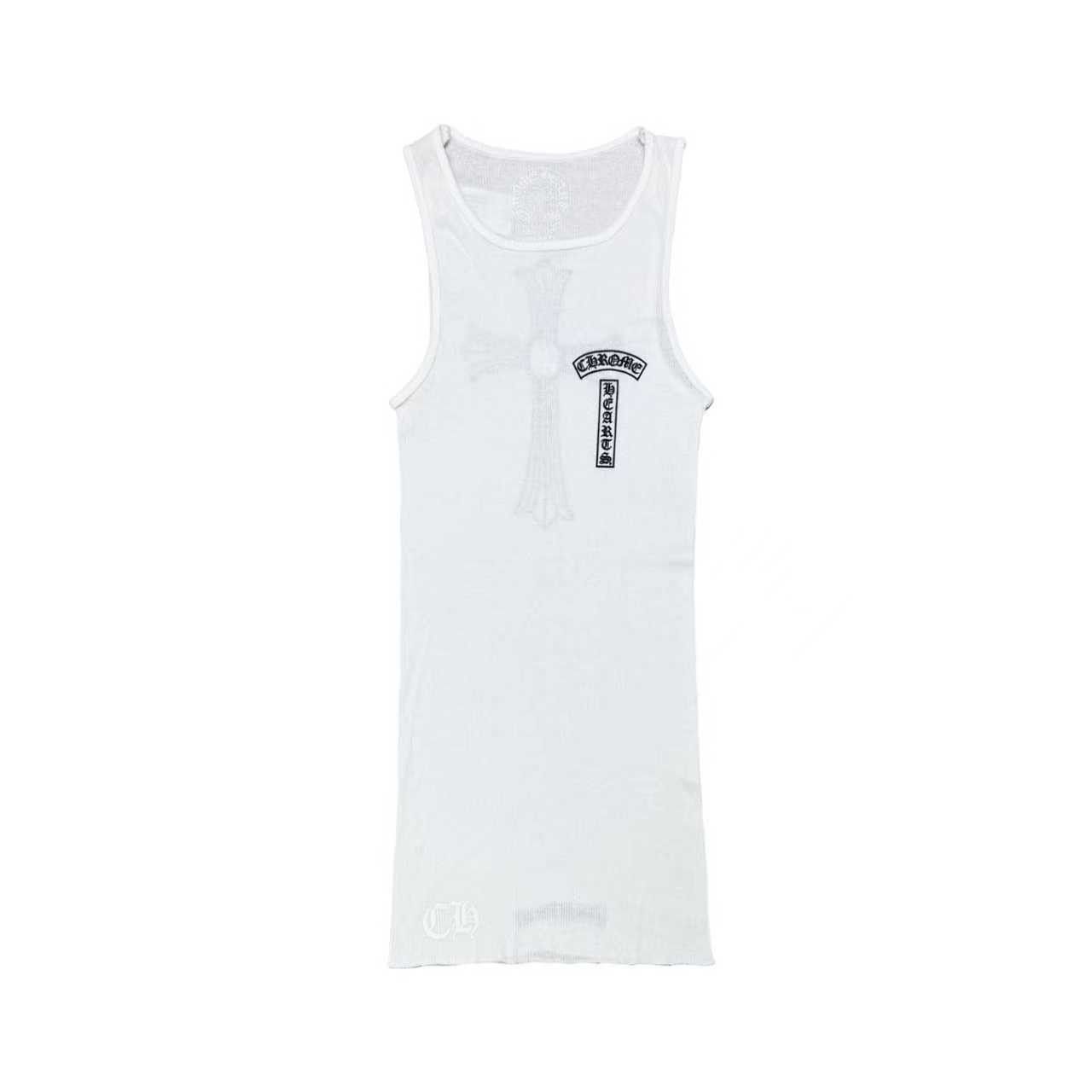 Chrome Hearts Chrome Hearts Cross T-Bar White Tank Top Size S / US 4 / IT 40 - 2 Thumbnail
