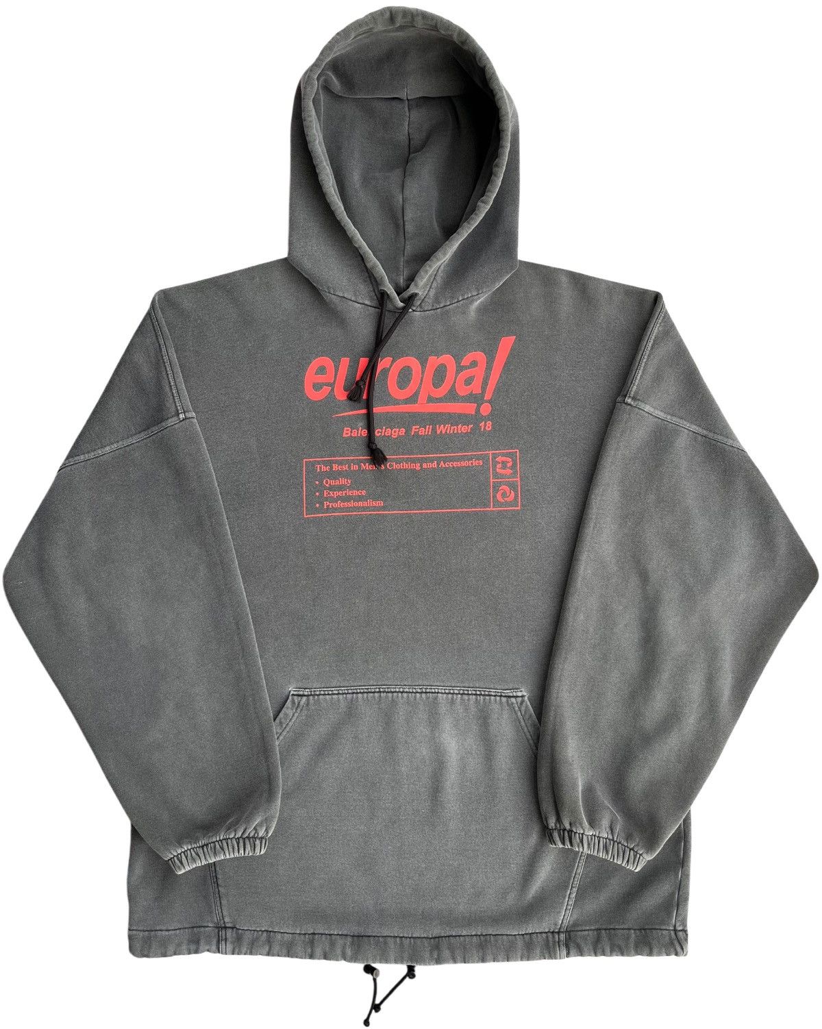 Balenciaga FW18 Europa Oversized Hoodie Size US M / EU 48-50 / 2 - 1 Thumbnail