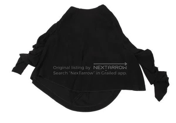 Comme des Garcons Comme des Garcons size M Black vintage design skirt Size 23" - 3 Thumbnail