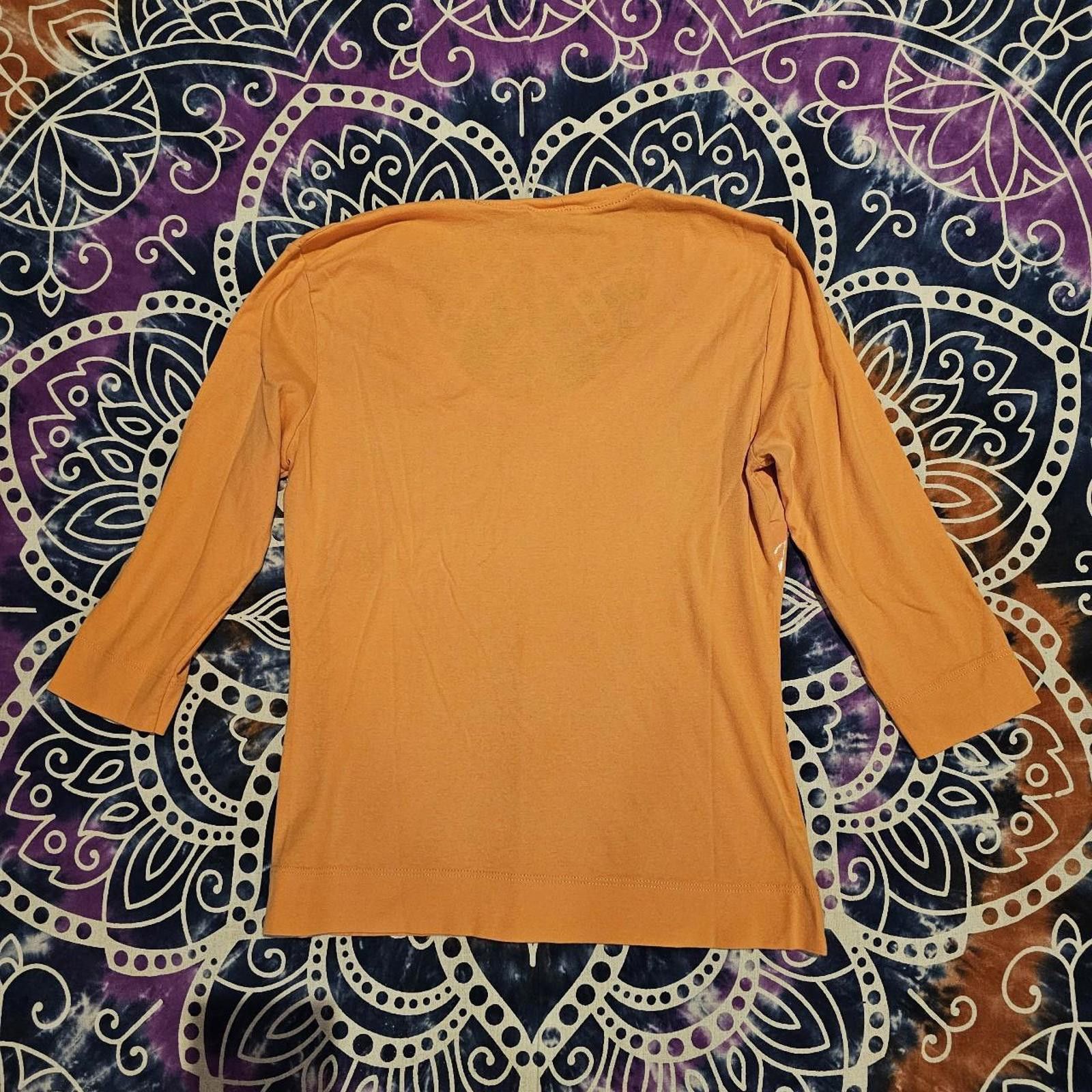 Designer Women's Dismero Large Designer Orange Shirt Size L / US 10 / IT 46 - 7 Thumbnail