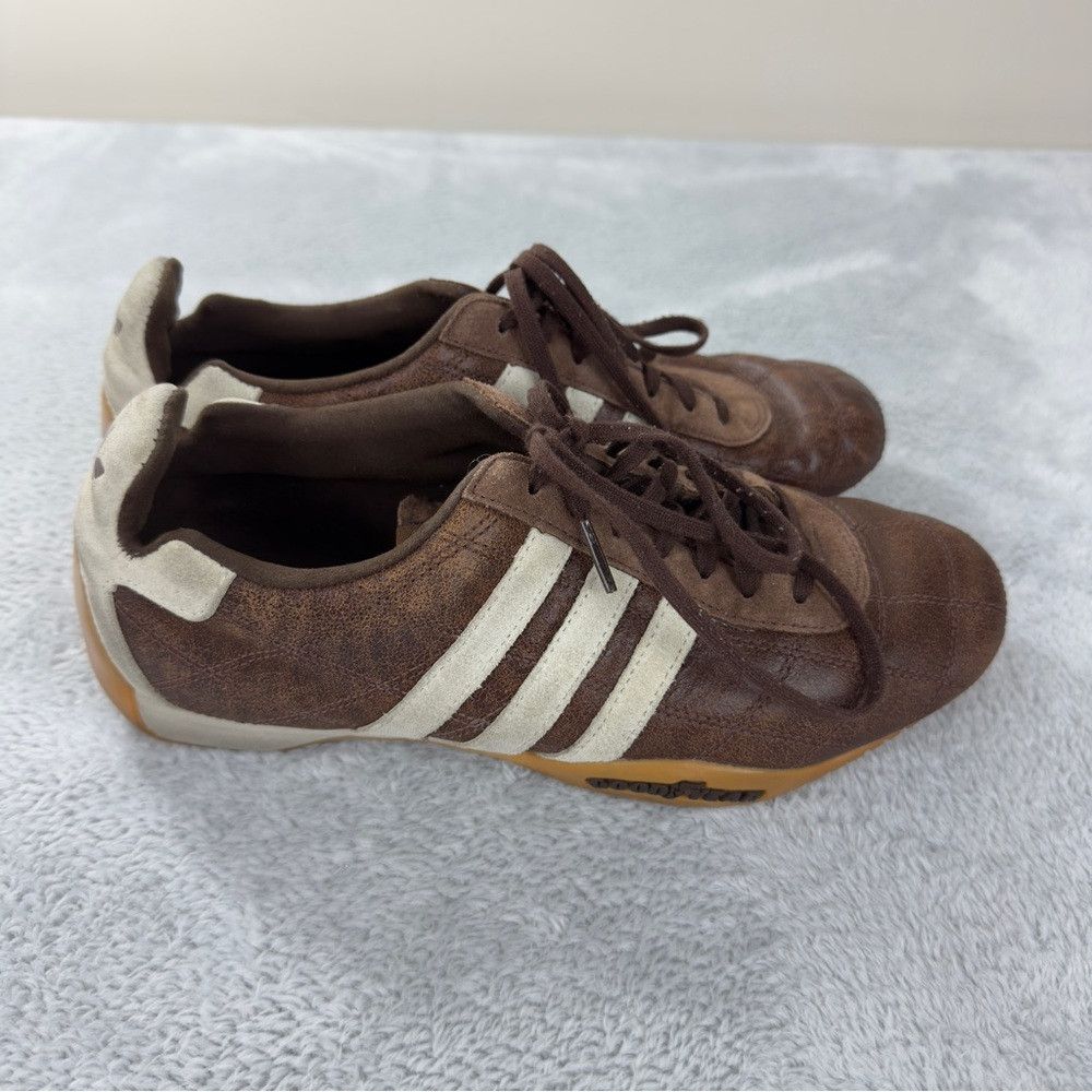 Vintage Adidas Tuscany Goodyear Leather Driving Shoes Men's