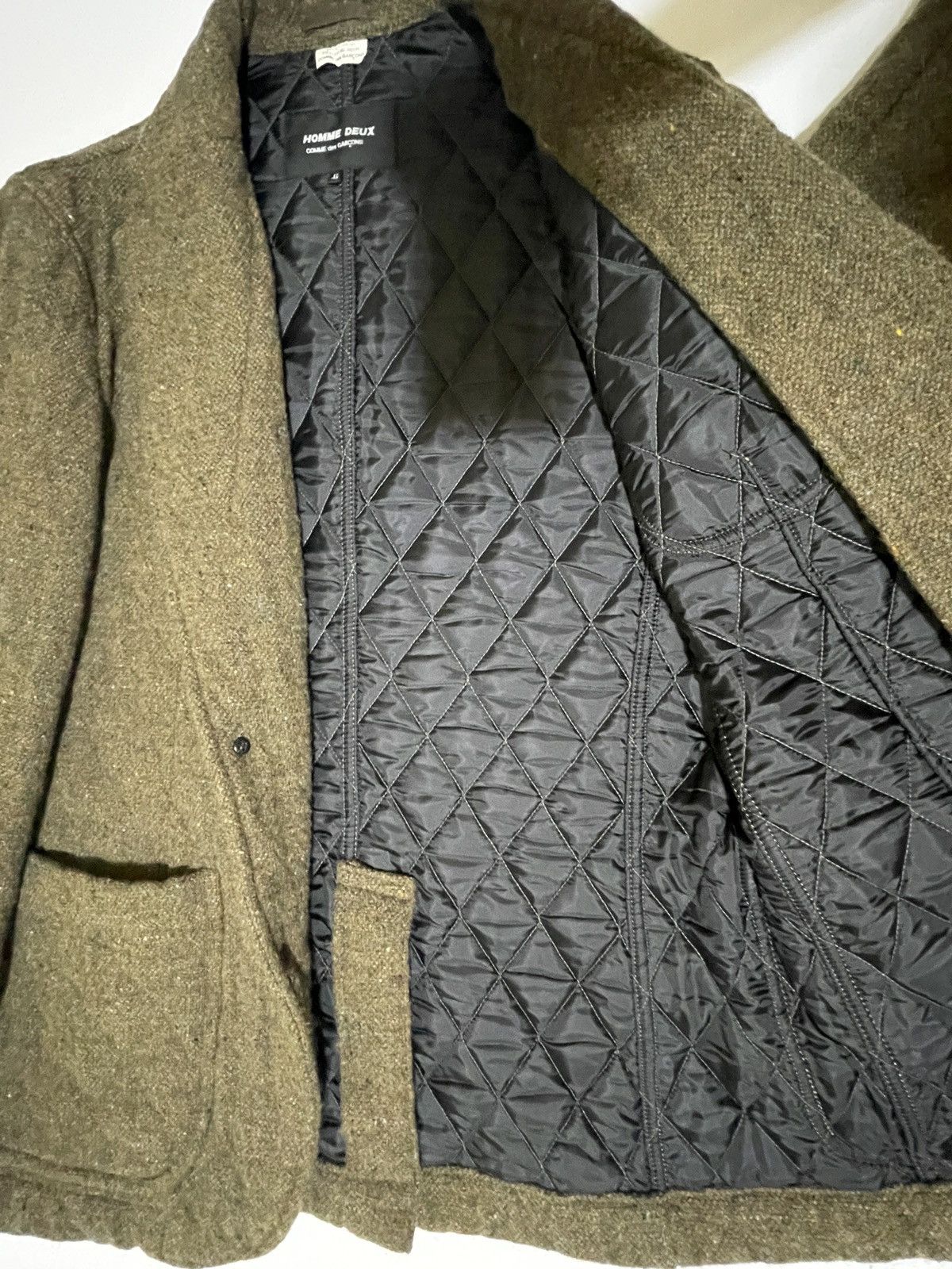 Comme des Garcons Homme COMME des GARÇONS HOMME DEUX SINGLE BREASTED JACKET Size 40R - 7 Thumbnail