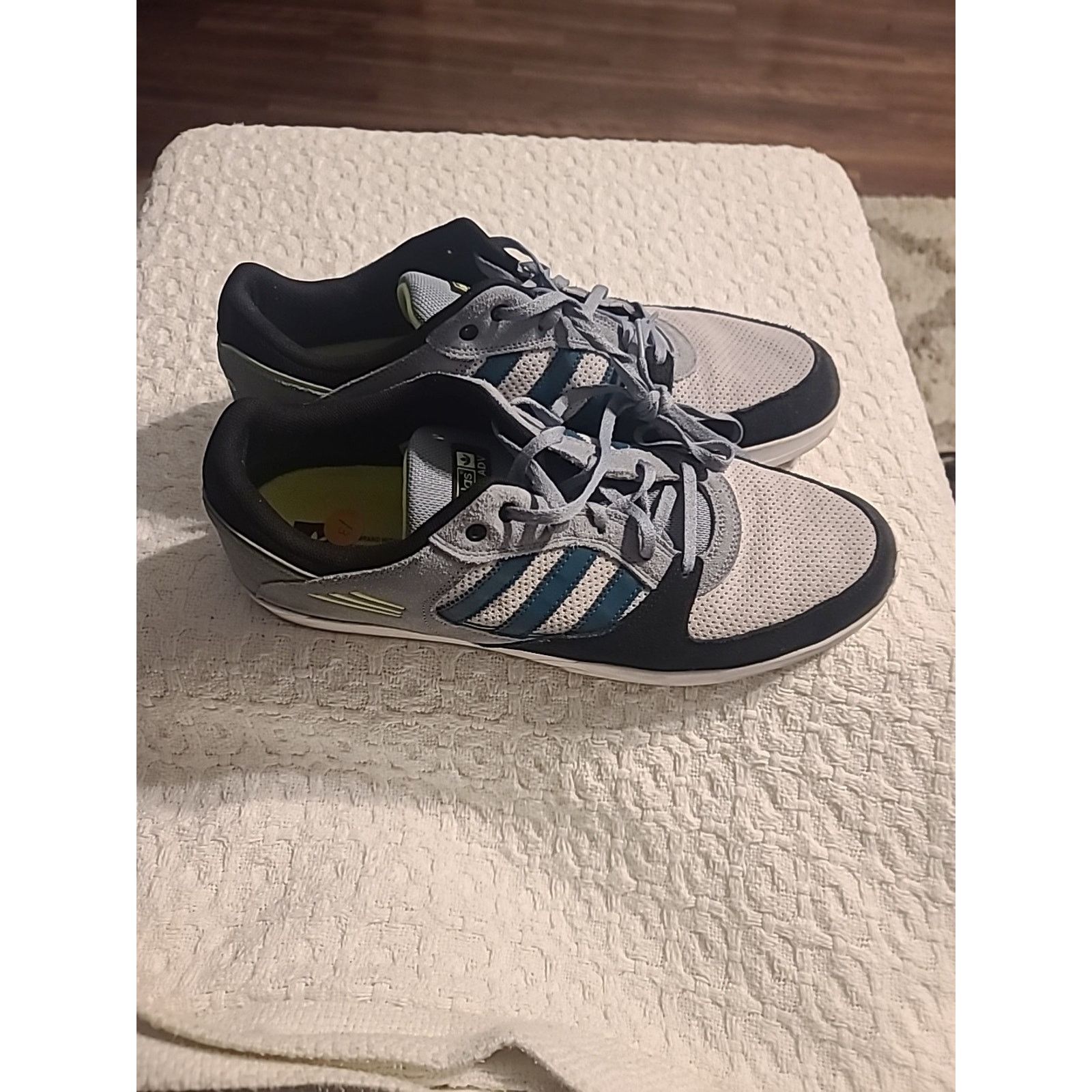Adidas Adidas Tribute ADV MEN'S size 13 Grey Blue Black 112770345 Size US 12.5 / EU 45-46 - 2 Thumbnail