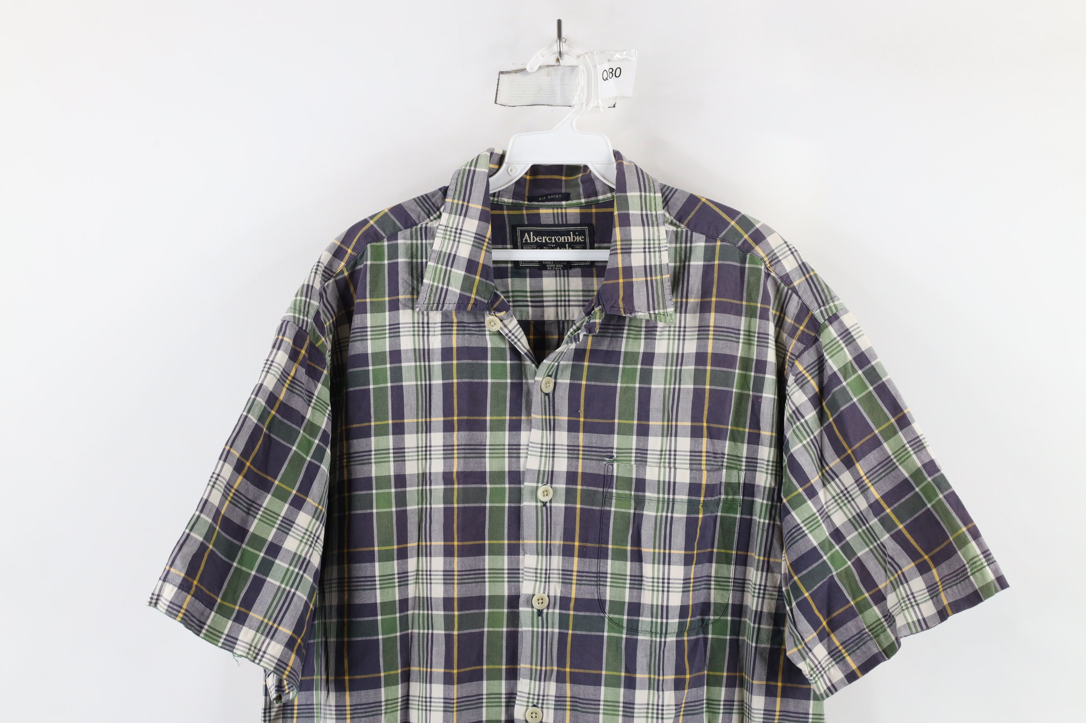 Abercrombie & Fitch × Vintage Vintage 90s Abercrombie & Fitch Distressed Button Shirt Size US L / EU 52-54 / 3 - 2 Thumbnail