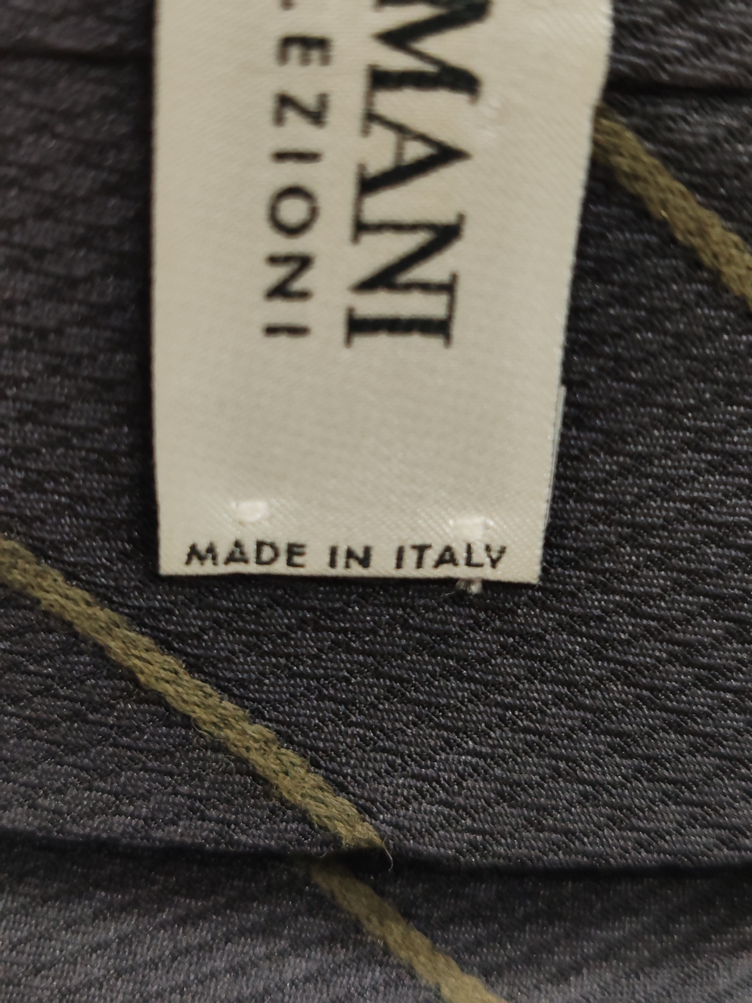 Armani ARMANI COLEZIONI Necktie Stripe Design Blue Made in Italy Size ONE SIZE - 7 Thumbnail