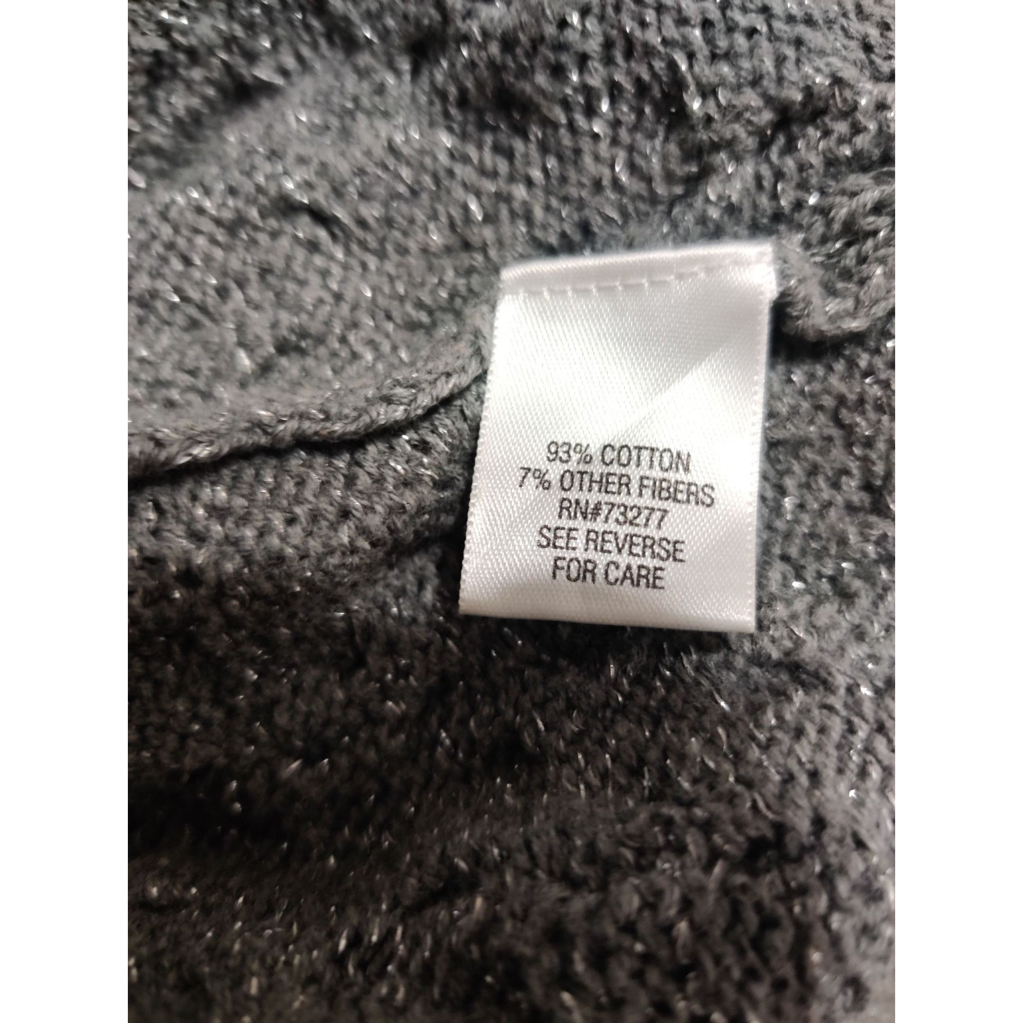 Croft & Barrow Croft & Barrow XL Womens Gray Sweater Metallic Knit Textured Size XL / US 12-14 / IT 48-50 - 8 Thumbnail