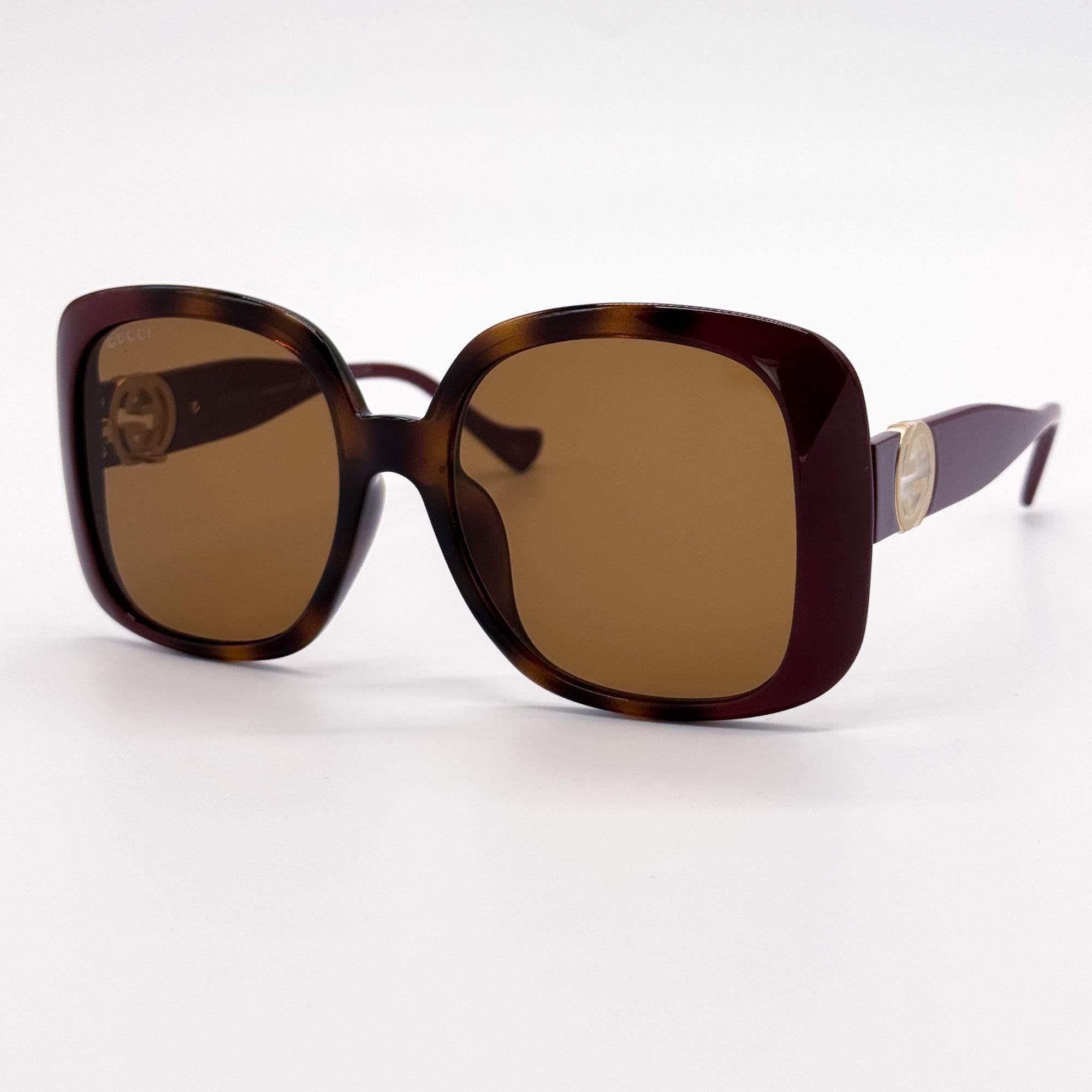 Gucci NEW GUCCI SUNGLASSES GG1029SA 003 HAVANA OVERSIZED WOMEN Size ONE SIZE - 5 Thumbnail