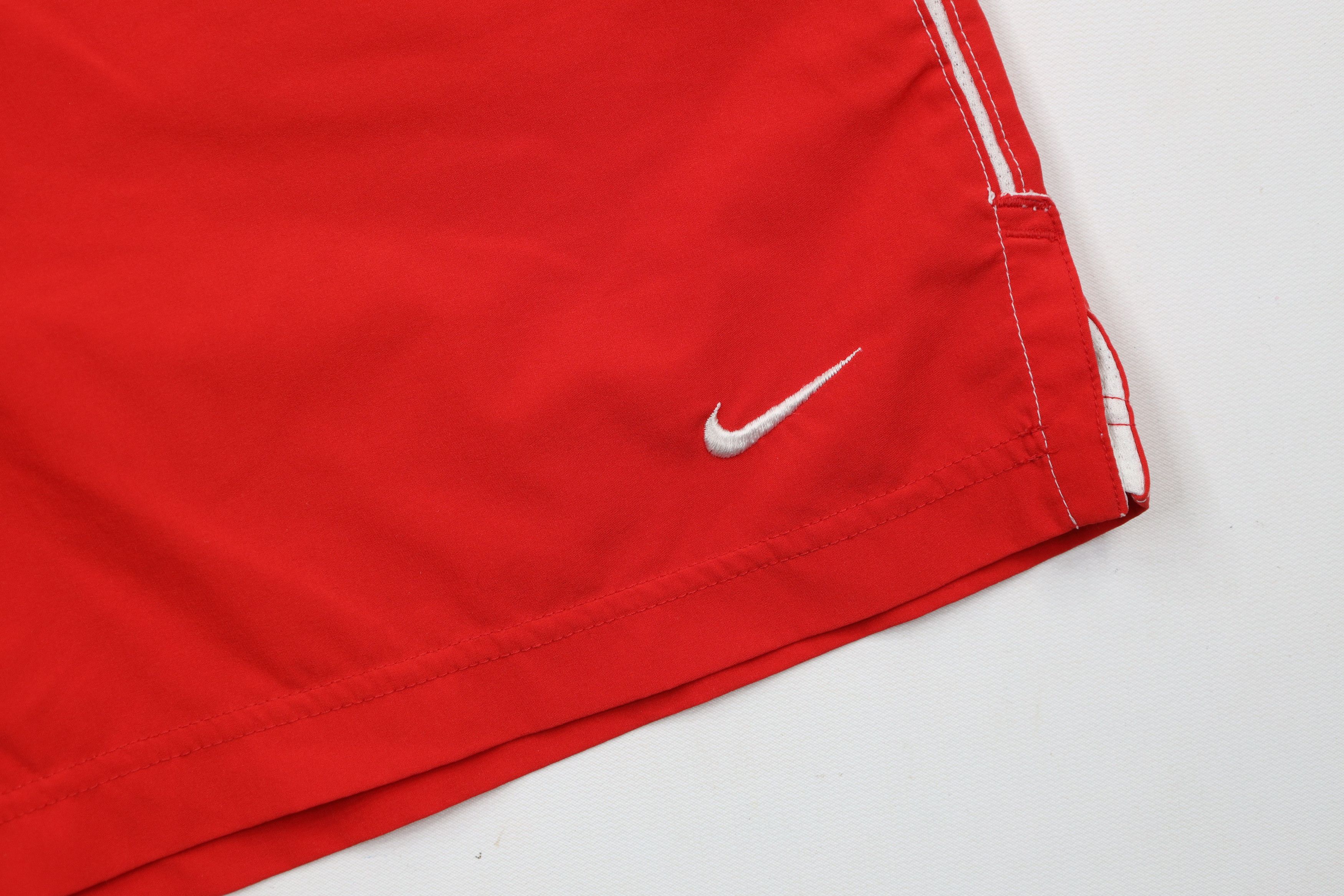 Nike × Vintage Vintage 90s Y2K Nike Scott Mini Swoosh Lined Soccer Shorts Size US 32 / EU 48 - 5 Thumbnail