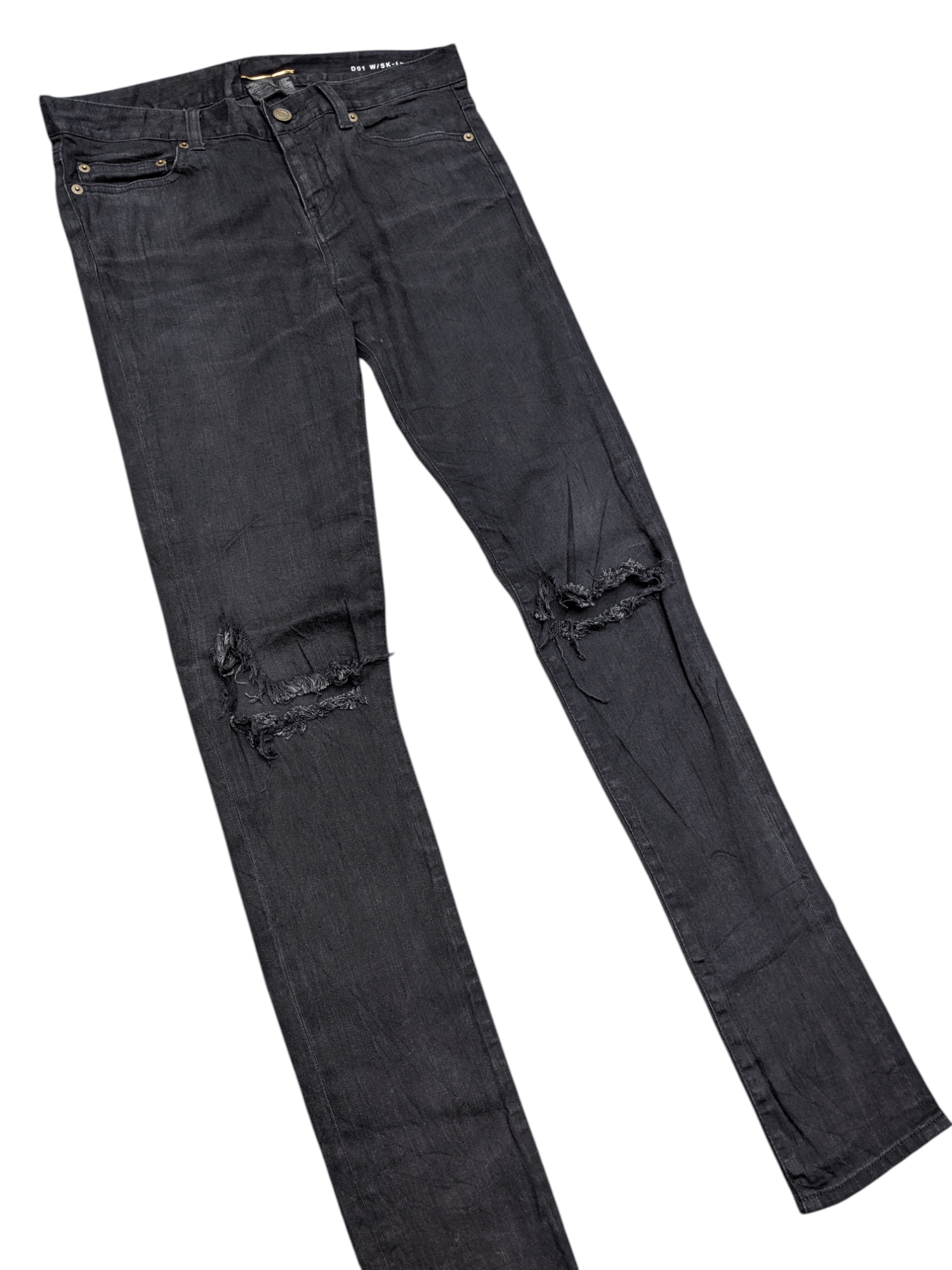 Saint Laurent Paris Saint Laurent Distressed Jeans D 01 W/SK - LW Size US 28 / EU 44 - 6 Thumbnail