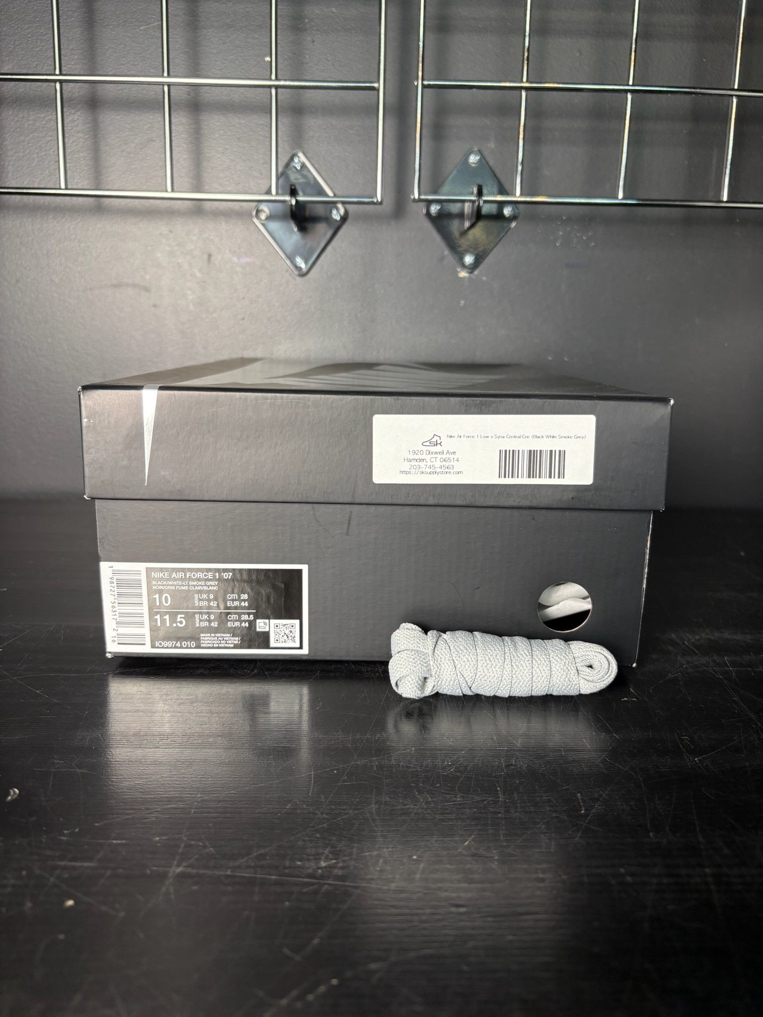 Nike Nike Air Force 1 Low x Syna Central Cee (Black White Smoke Grey) - Size 10 Size US 10 / EU 43 - 7 Thumbnail