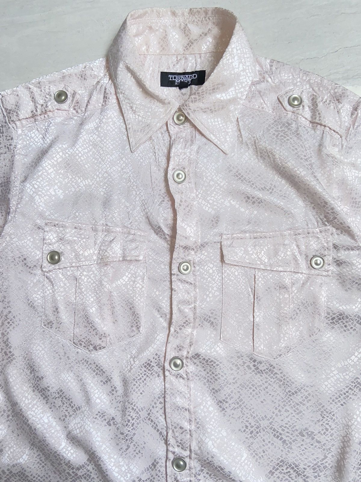 TORNADO MART Pink Patterned Shirt
