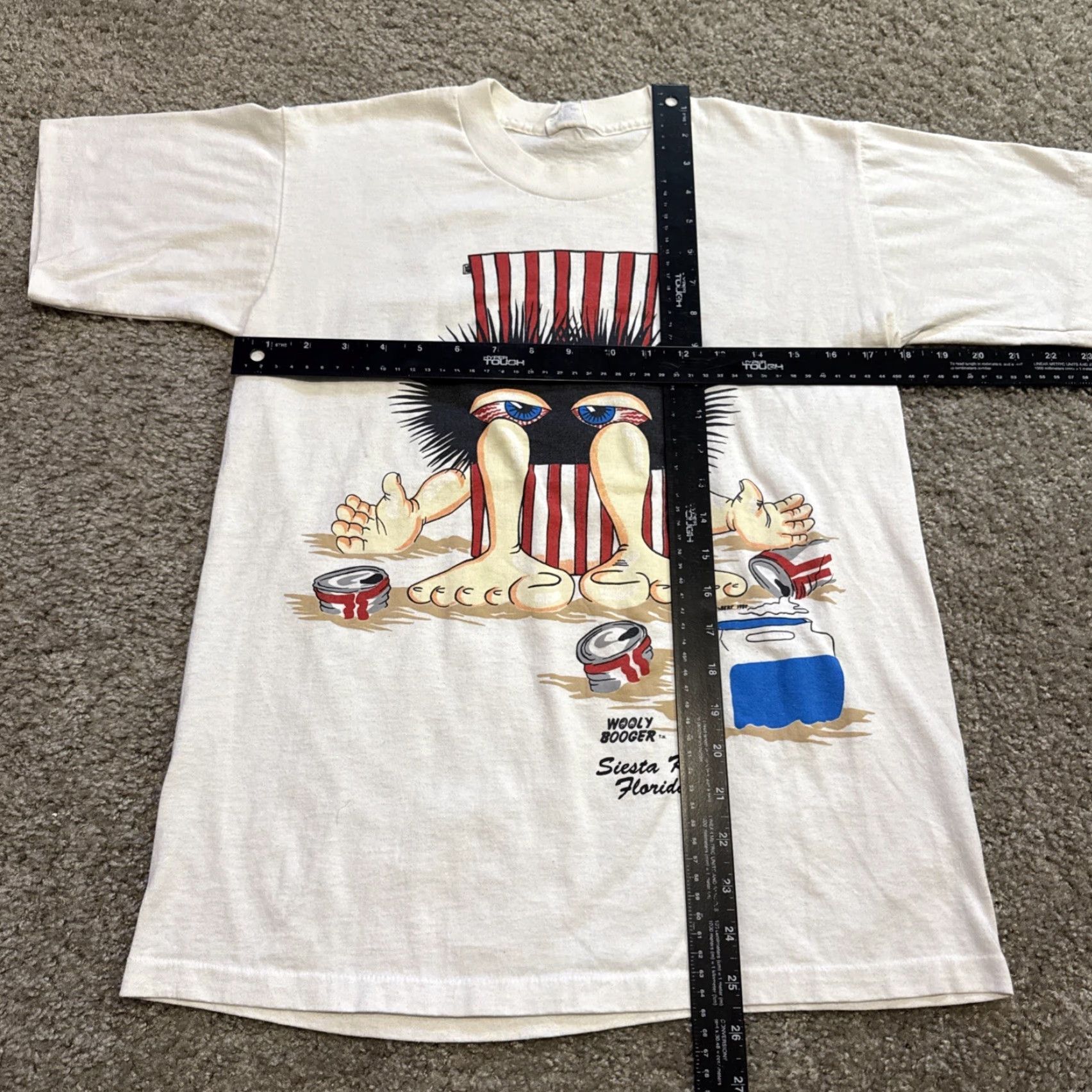 Vintage VINTAGE Wooly Booger 1988 Siesta Key Funny Beach Cartoon T-Shirt Medium Mens White Size US M / EU 48-50 / 2 - 5 Thumbnail