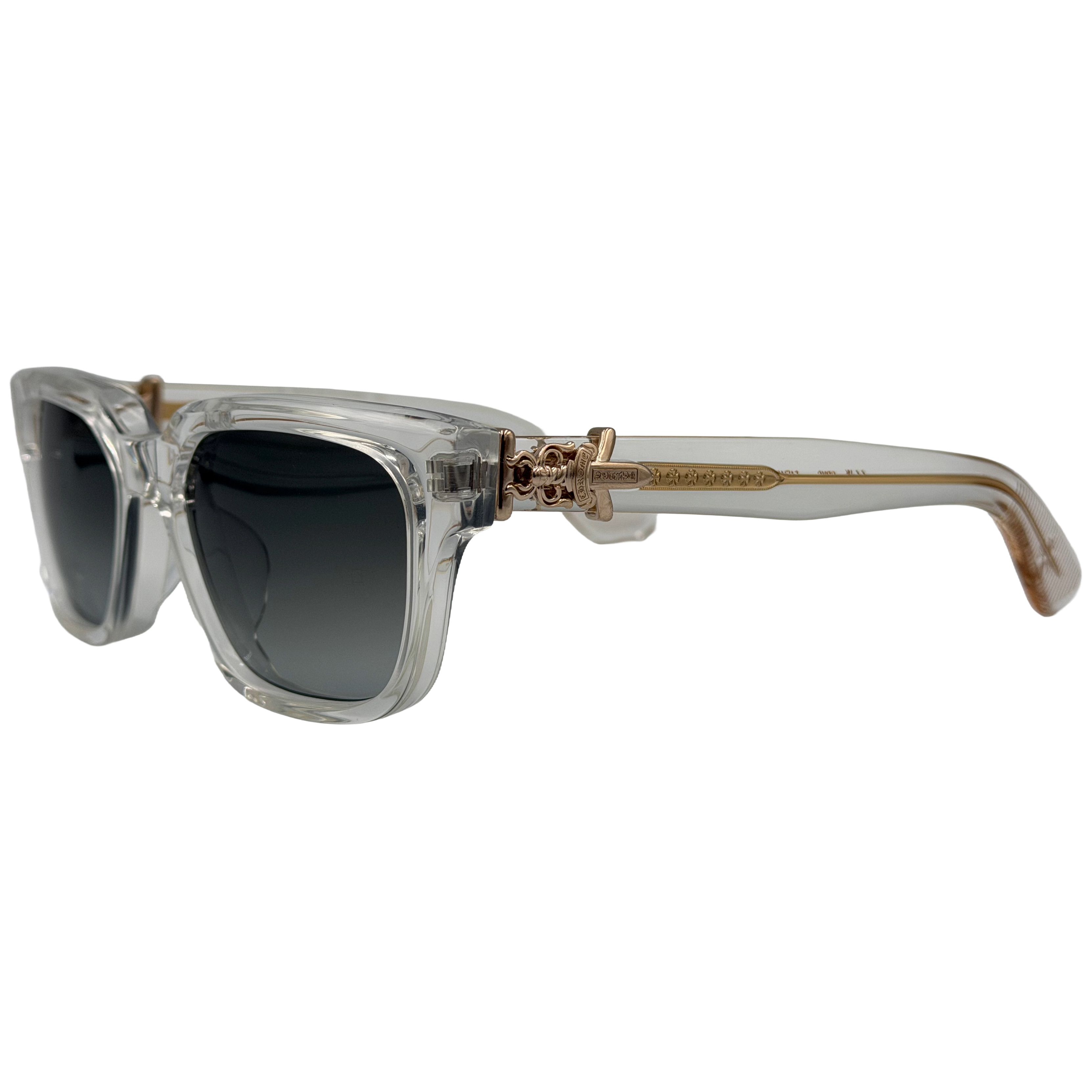 Chrome Hearts Vagillionaire II Sunglasses Crystal/Gold Size ONE SIZE - 1 Preview