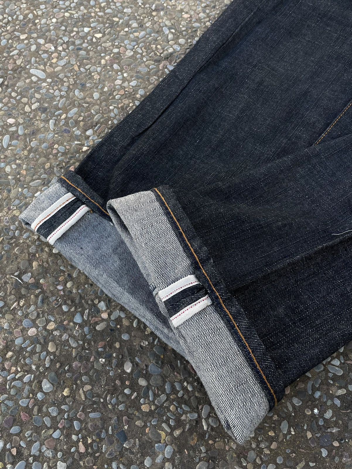 Evisu × Japanese Brand × RMC Jeans Red Monkey Company Distressed Raw Selvedge Denim Size US 36 / EU 52 - 8 Thumbnail
