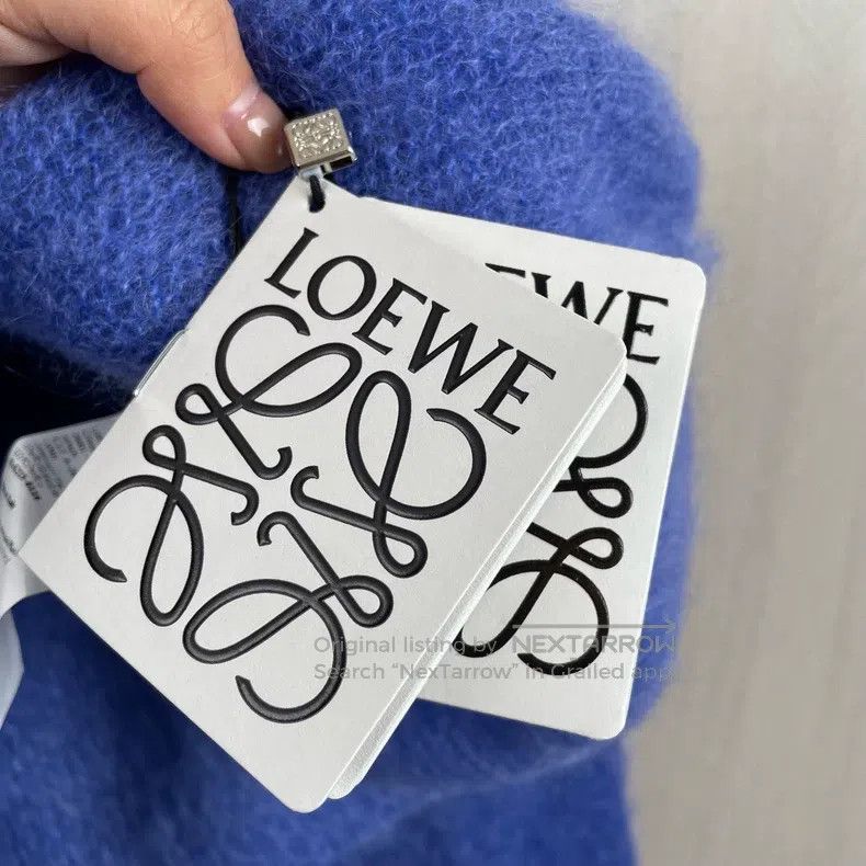 Loewe Loewe Blue Collar Long Sleeve Wool Sweater Size L / US 10 / IT 46 - 5 Thumbnail