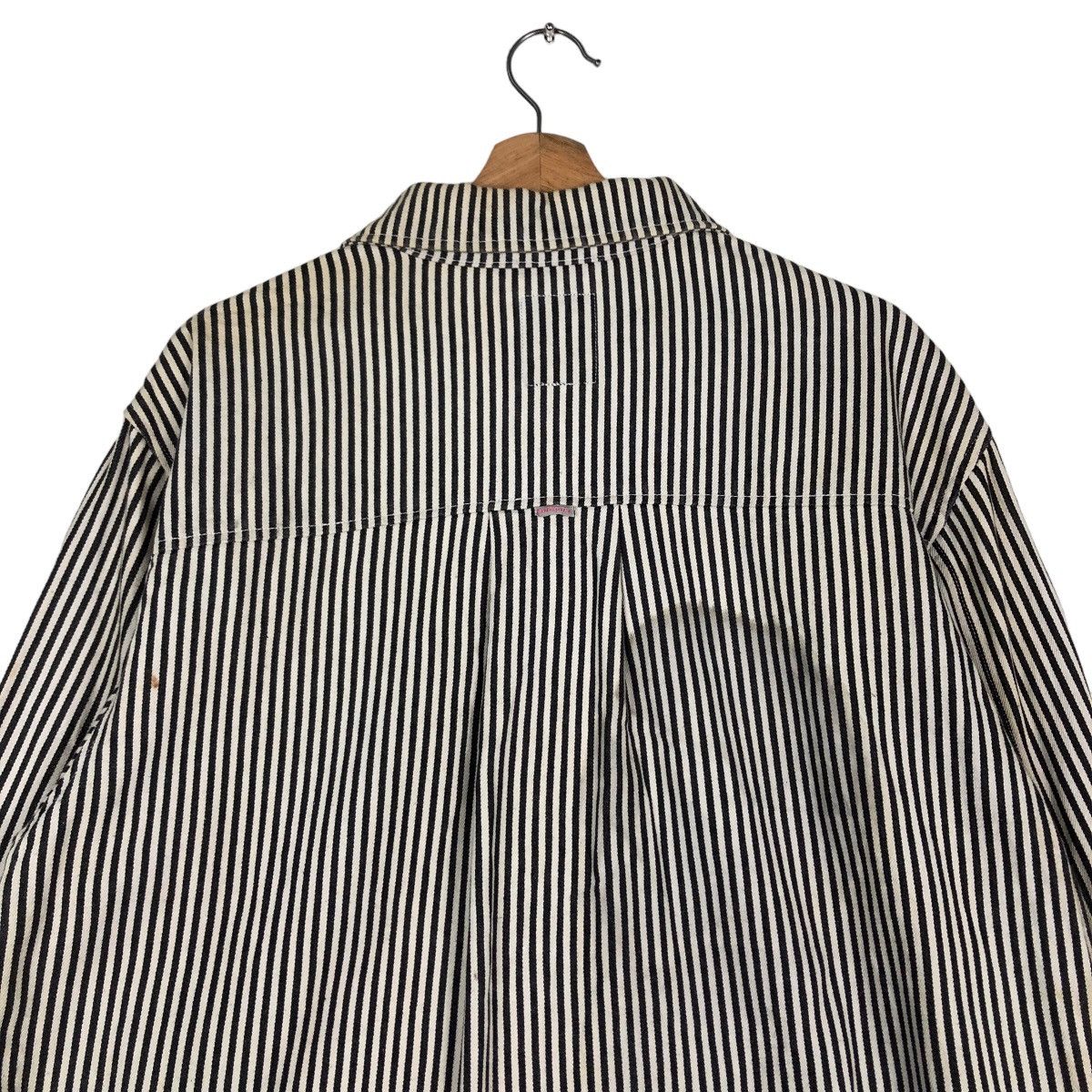 Japanese Brand 🔥Vintage Striped Hickory Chore Jacket Enhanced Japan Made Size US XL / EU 56 / 4 - 9 Thumbnail