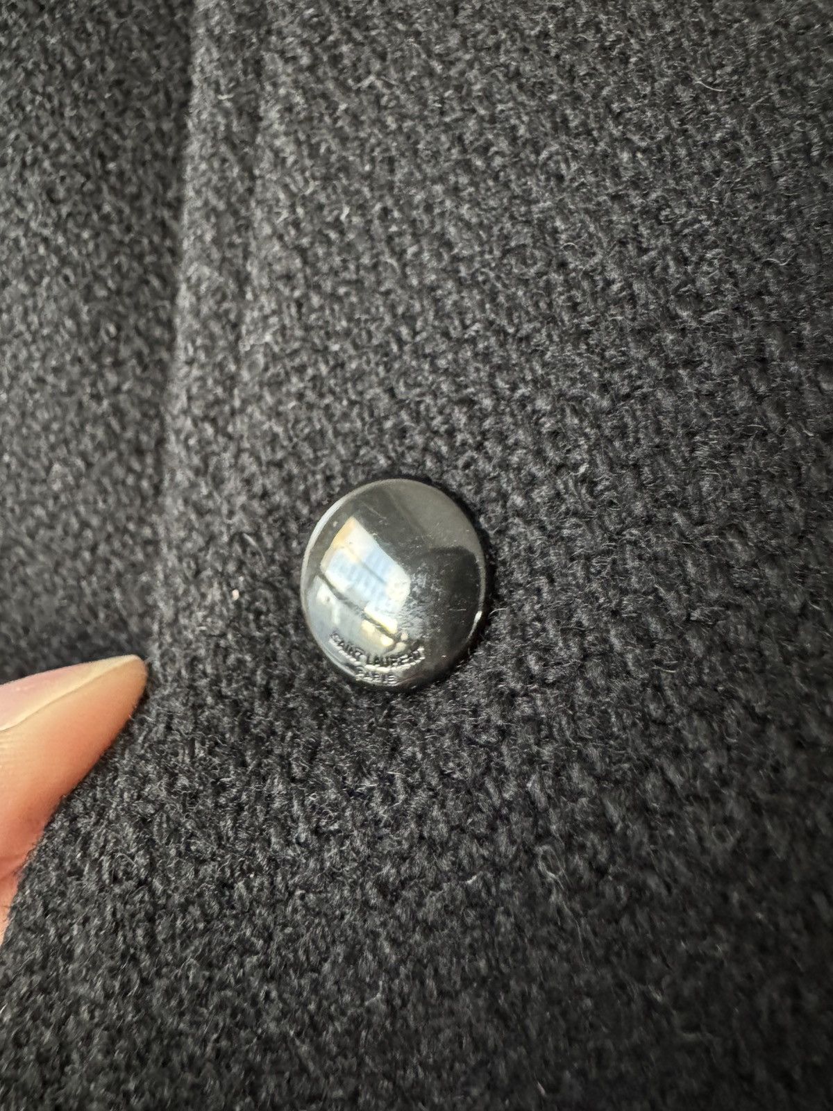 Saint Laurent Paris SS22 Black and White Wool Teddy Jacket 54 Size US XL / EU 56 / 4 - 8 Thumbnail