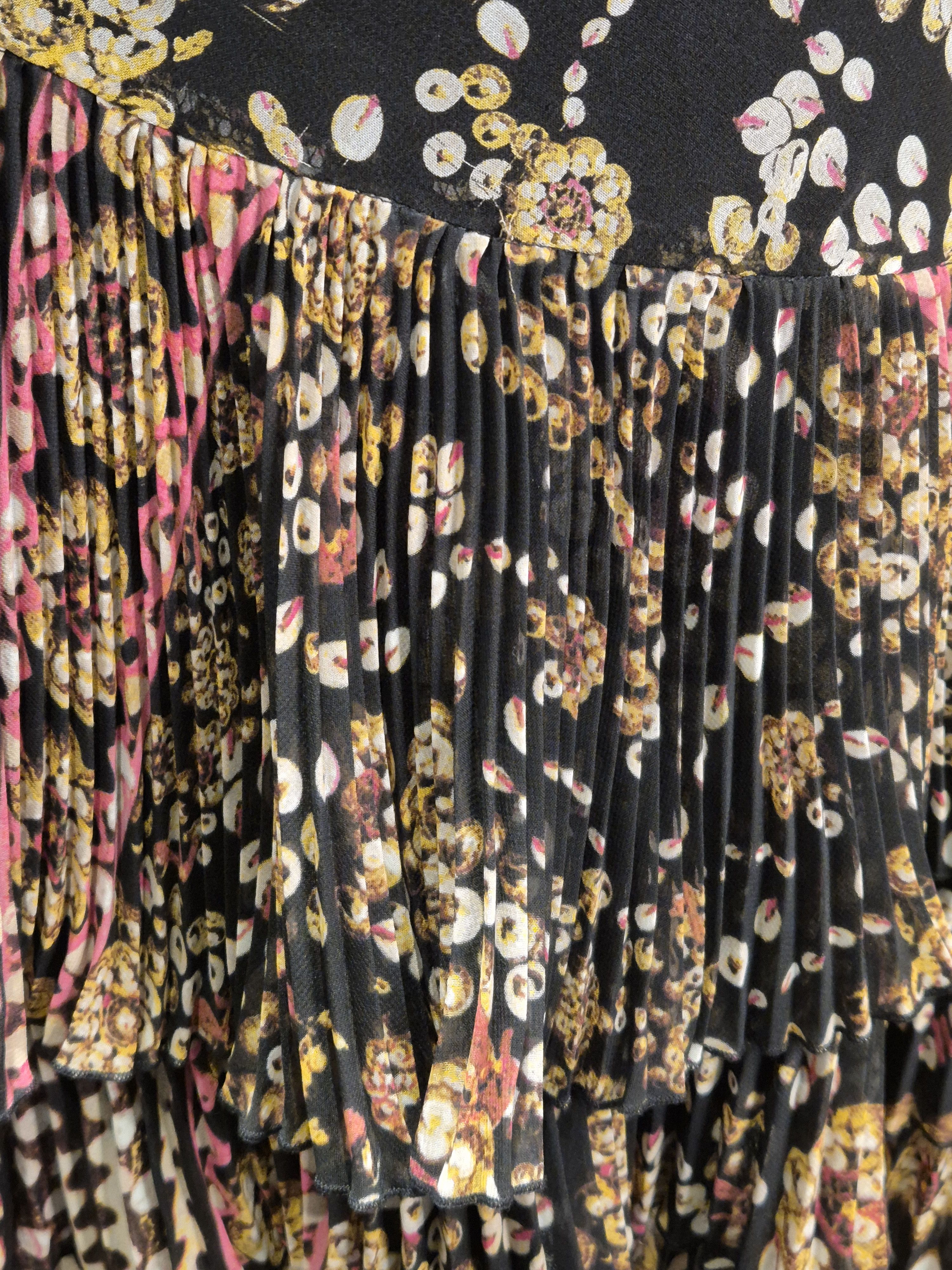 Diane von Furstenberg DVF silk dress with ruffled hemline Size M / US 6-8 / IT 42-44 - 4 Thumbnail