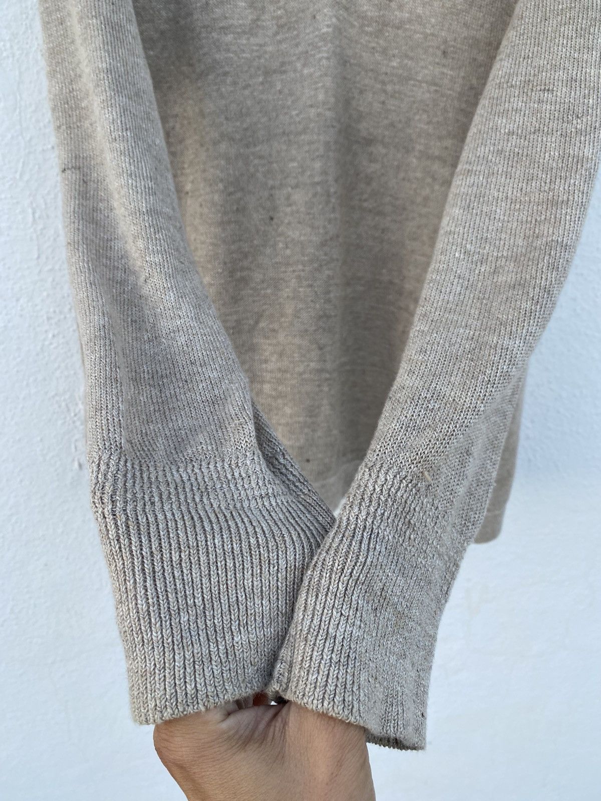 Banana Republic Banana Republic Italian Linen Mock Neck Sweater - Size M Size US M / EU 48-50 / 2 - 7 Thumbnail