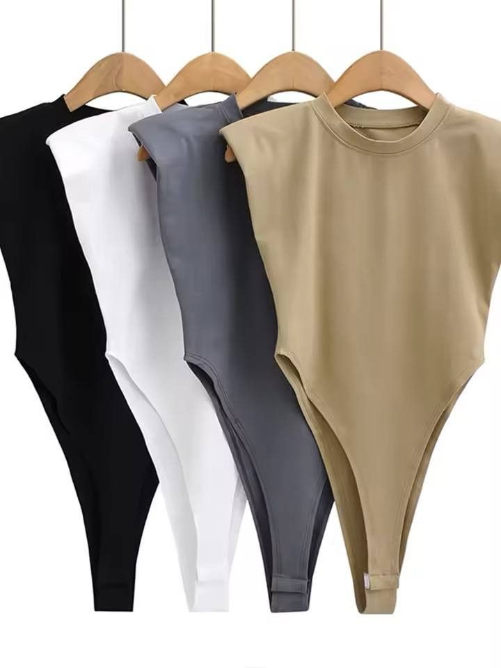 Japanese Brand × Vintage women's tight-fitting bodysuits with padded shoulders Size S / US 4 / IT 40 - 1 Thumbnail
