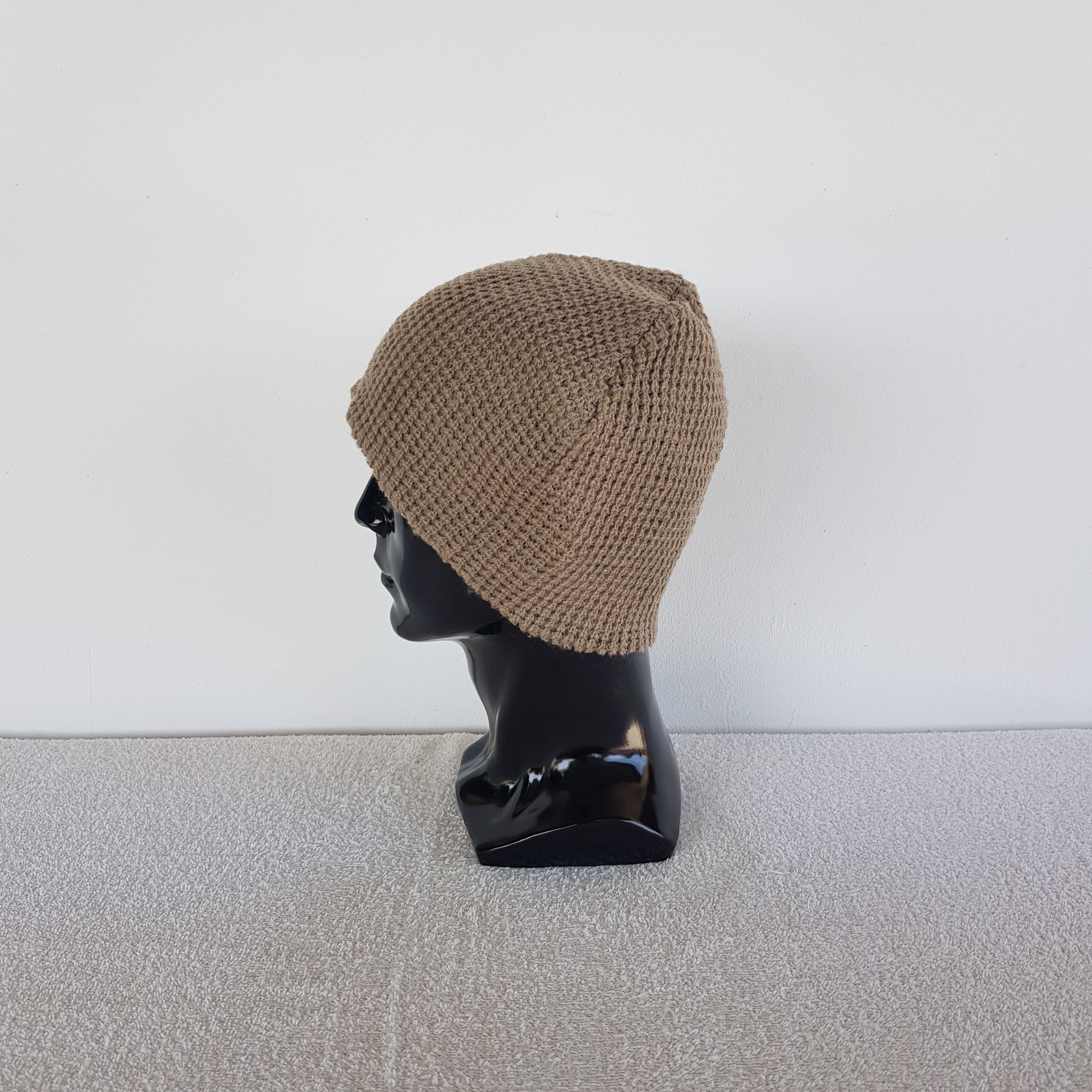 Japanese Brand Vintage Castano Beanie Cable Knit Crochet Snow Caps Hats Size ONE SIZE - 4 Thumbnail