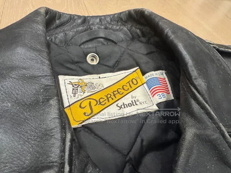 Schott Schott Leather coat Size US L / EU 52-54 / 3 - 3 Thumbnail