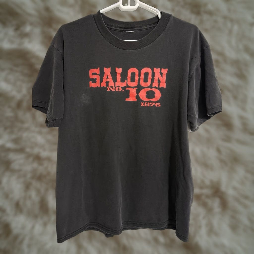 Deadwood VINTAGE Saloon 10 Deadwood Shirt Biker Motorcycle Black Cards Revolver Dakota S Shirt Men S Black Western Vintage Size US S / EU 44-46 / 1 - 1 Thumbnail