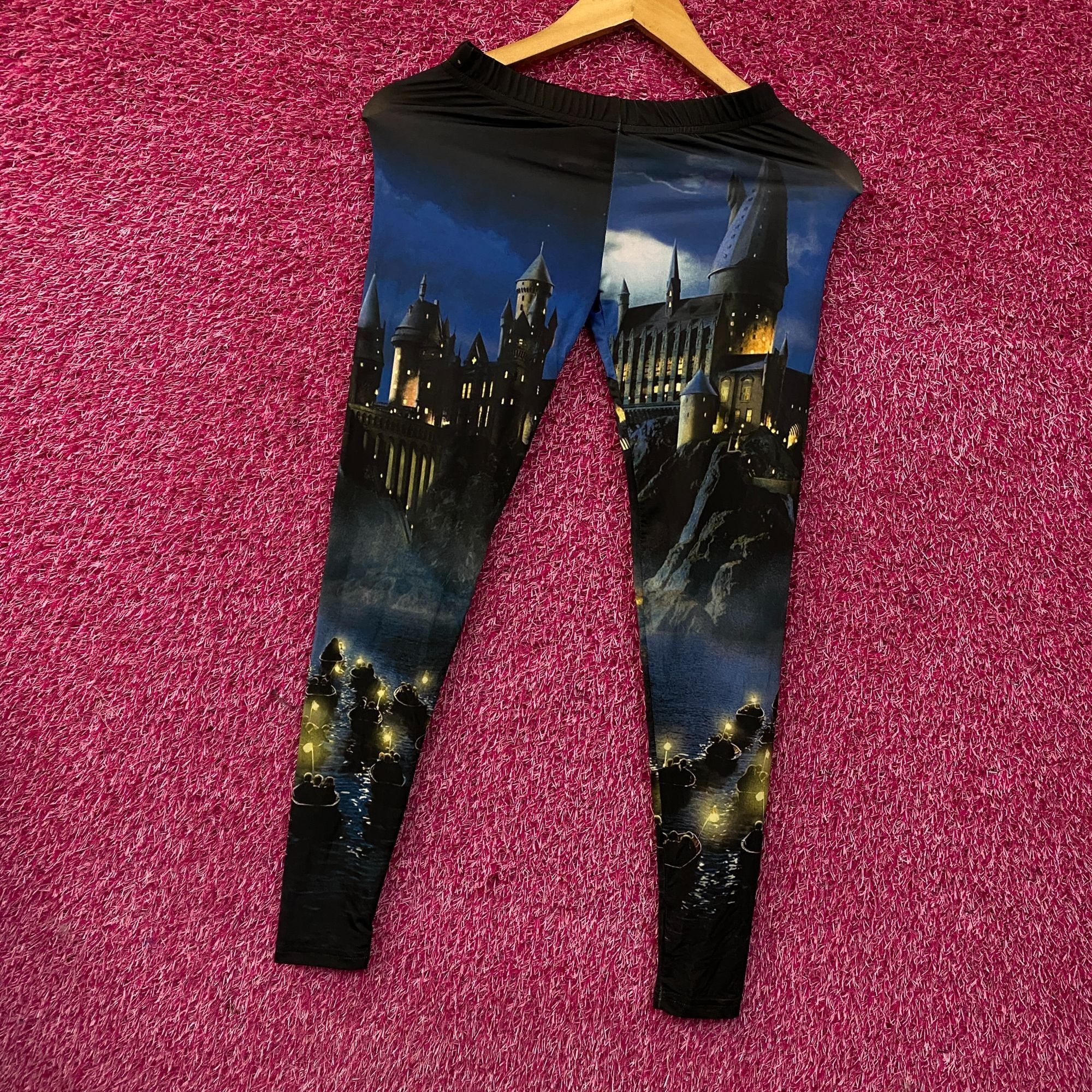 Warner Bros Harry Potter Hogwarts-Themed Graphic Leggings XS Size 26" / US 2 / IT 38 - 3 Thumbnail