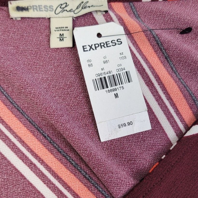 Express New Express Womens Medium PolySpandex Elastic Waist Top Size M / US 6-8 / IT 42-44 - 5 Thumbnail