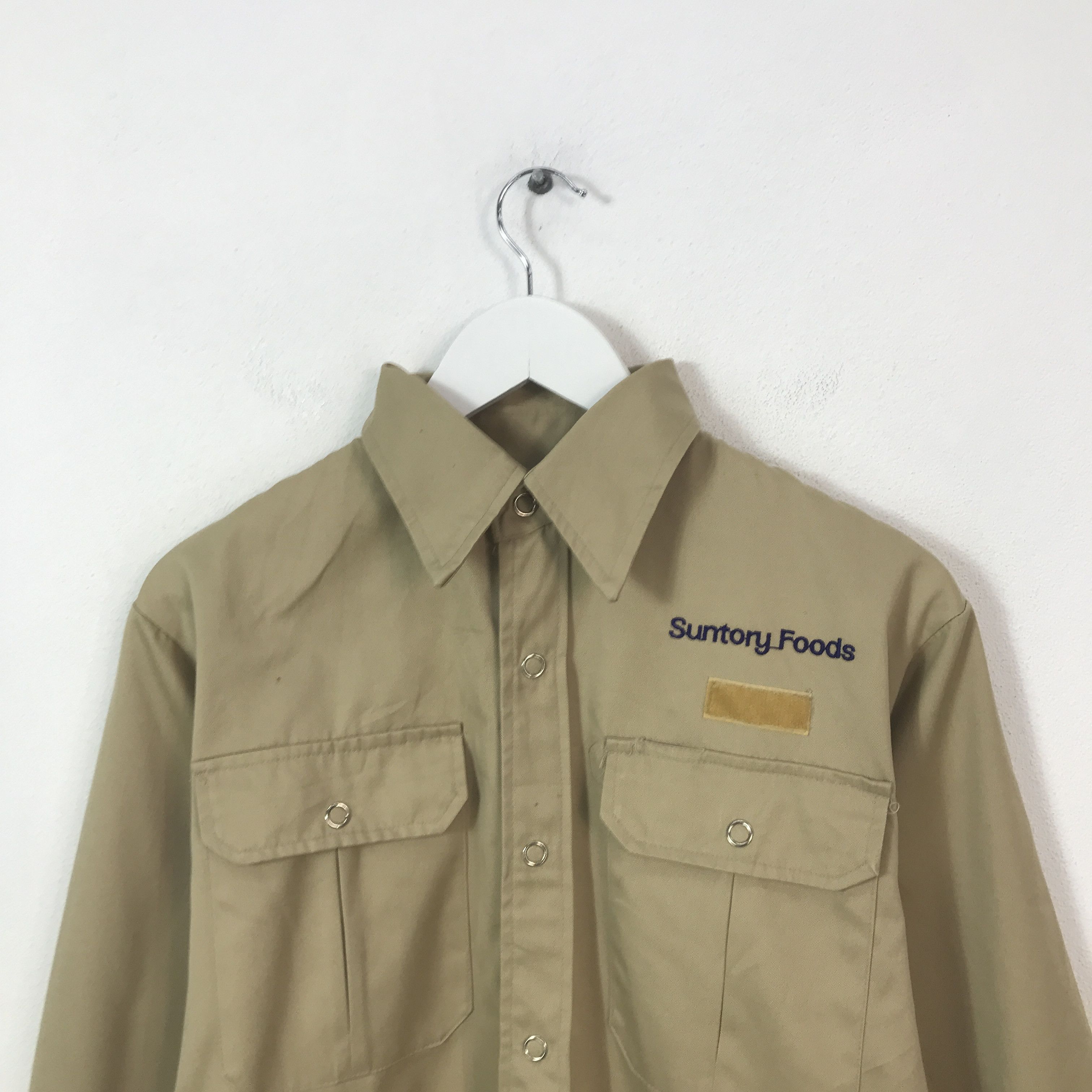 Japanese Brand vintage suntory food Snap Button Shirt jacket K62B4 Size US L / EU 52-54 / 3 - 4 Thumbnail