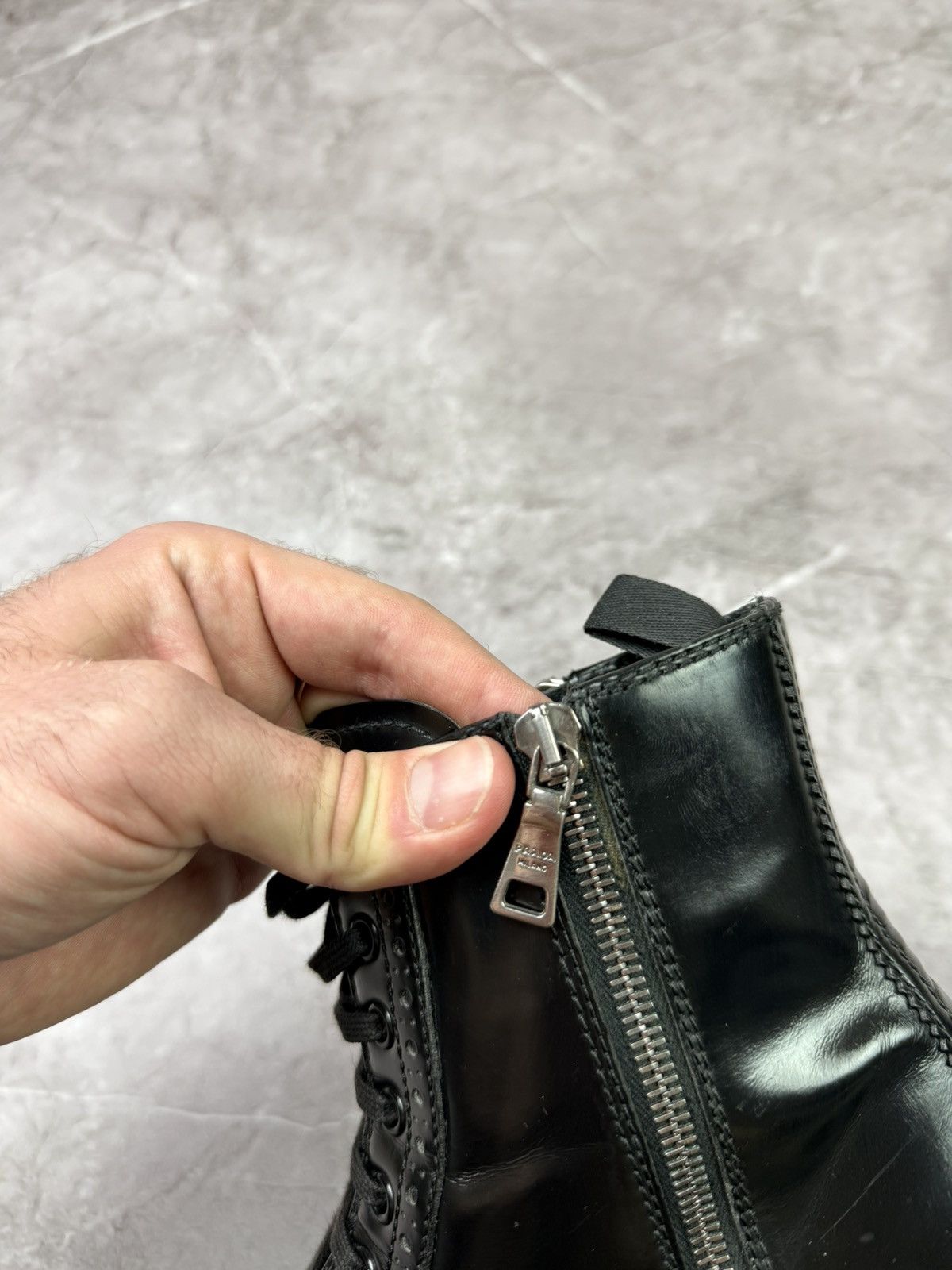 Prada Prada Leather Black Boots women size 36 Size US 6 / IT 36 - 23 Thumbnail